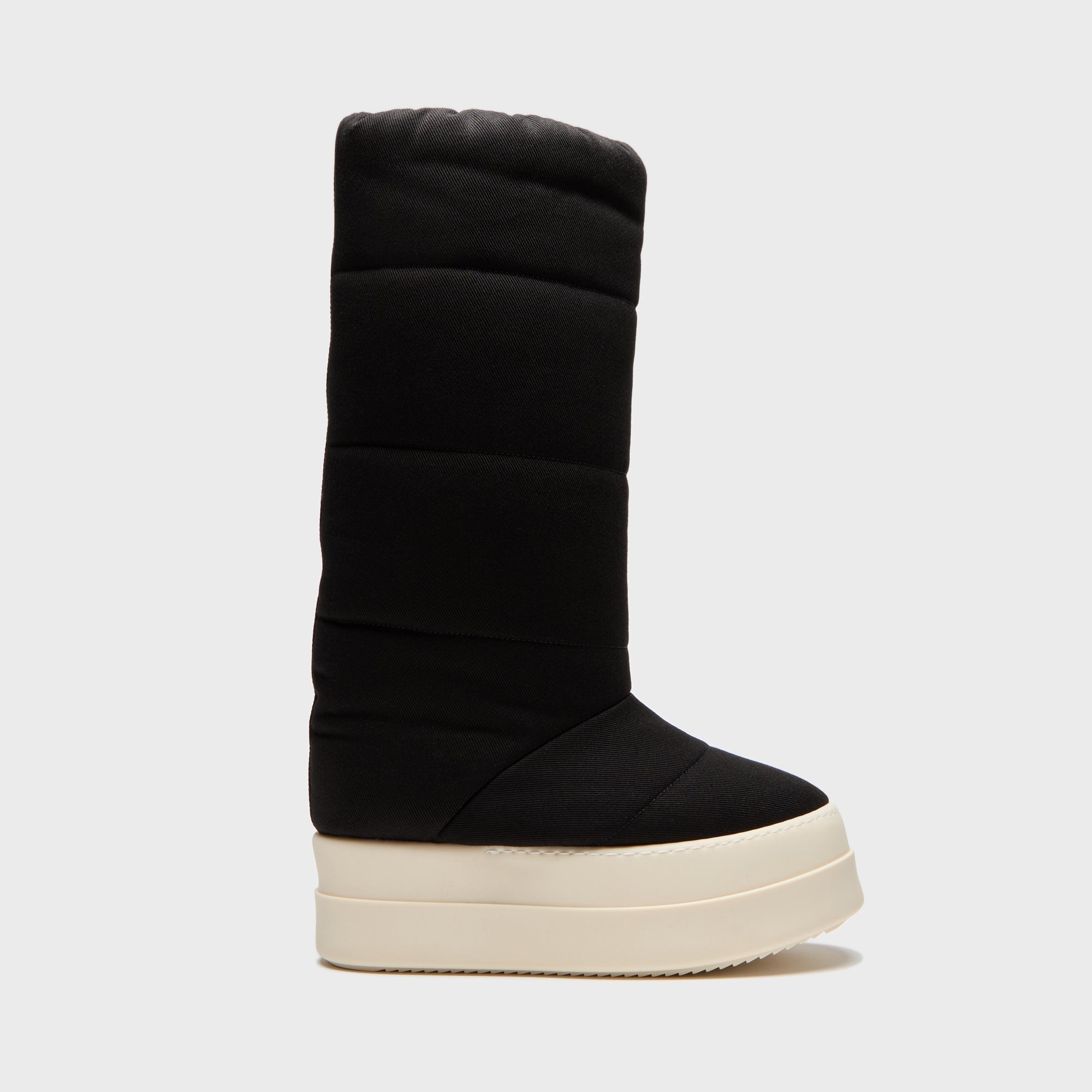 Оригінальна Wmns Drkshdw Mega Bumper Knee High Lunar Boots Black Rick owens – боковий вид