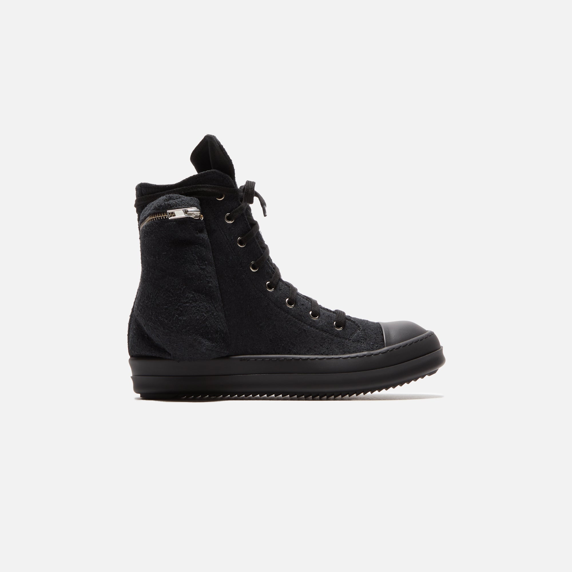 Cargo Sneakers Black Rick owens оригінал – Купити в Україні – боковий вид
