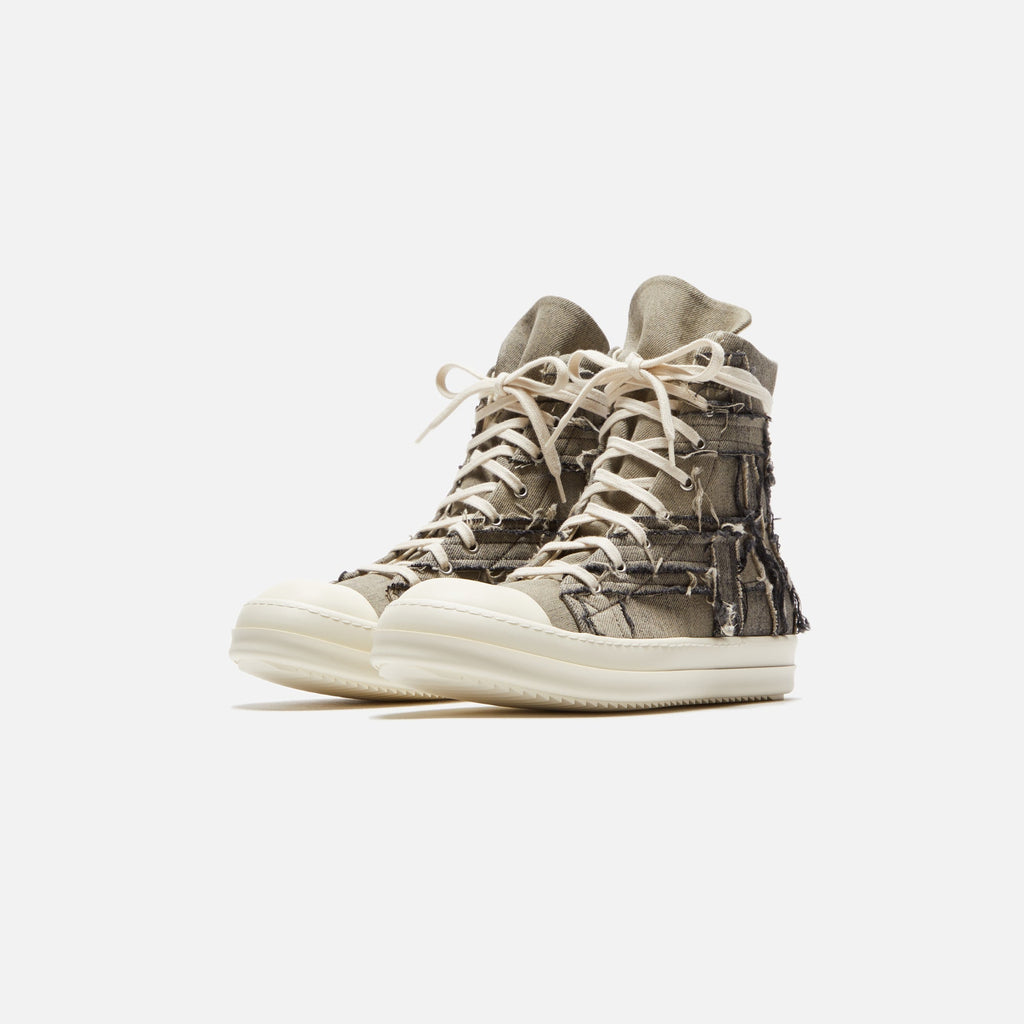 Оригінальна Slashed Sneakers Mineral Pearl Rick owens – вид ззаду
