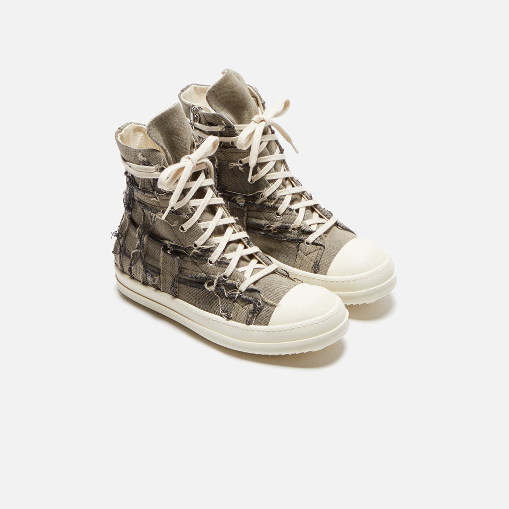 Оригінальна Slashed Sneakers Mineral Pearl Rick owens – детальний вид