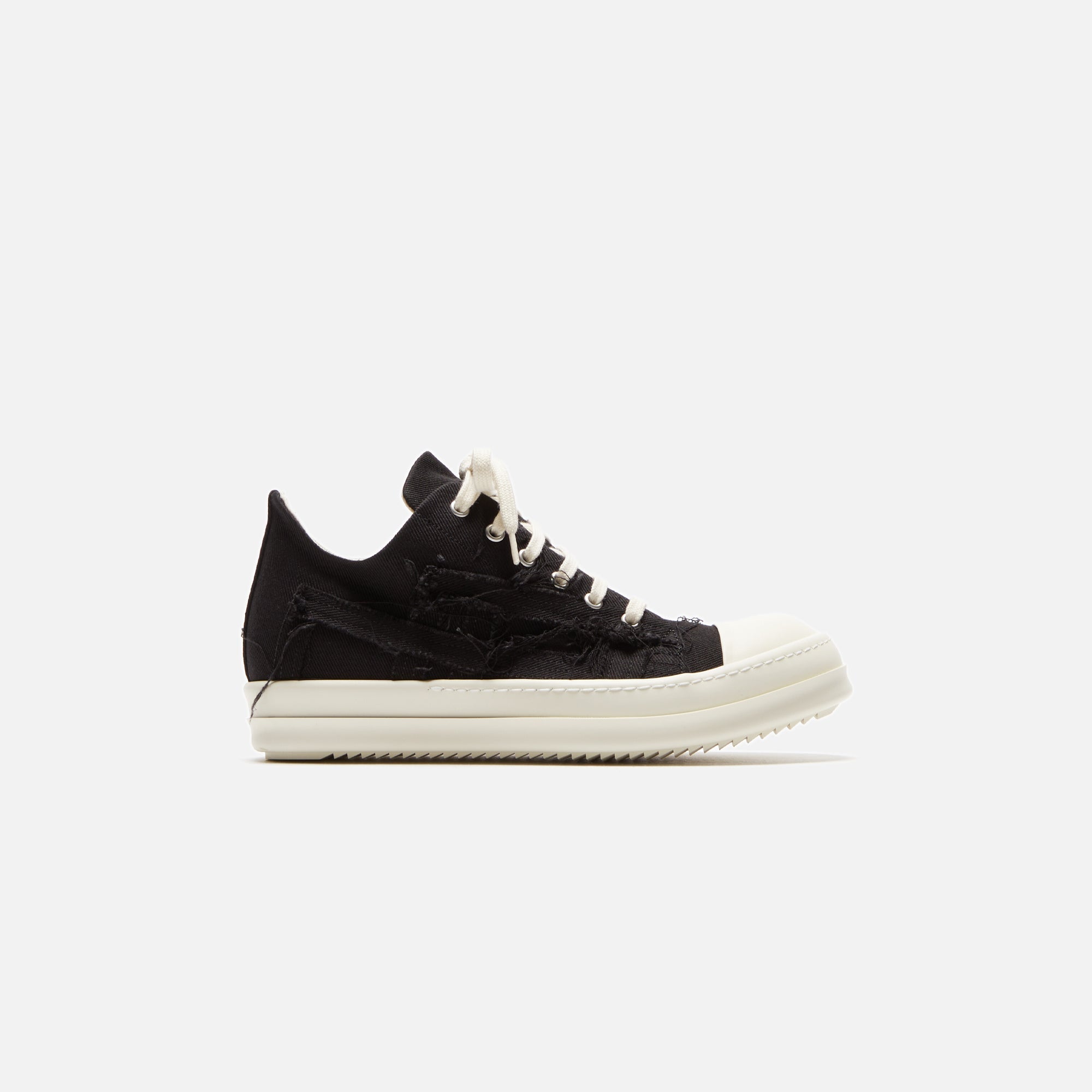 Slashed Low Sneakers Black Rick owens оригінал – Купити в Україні – боковий вид