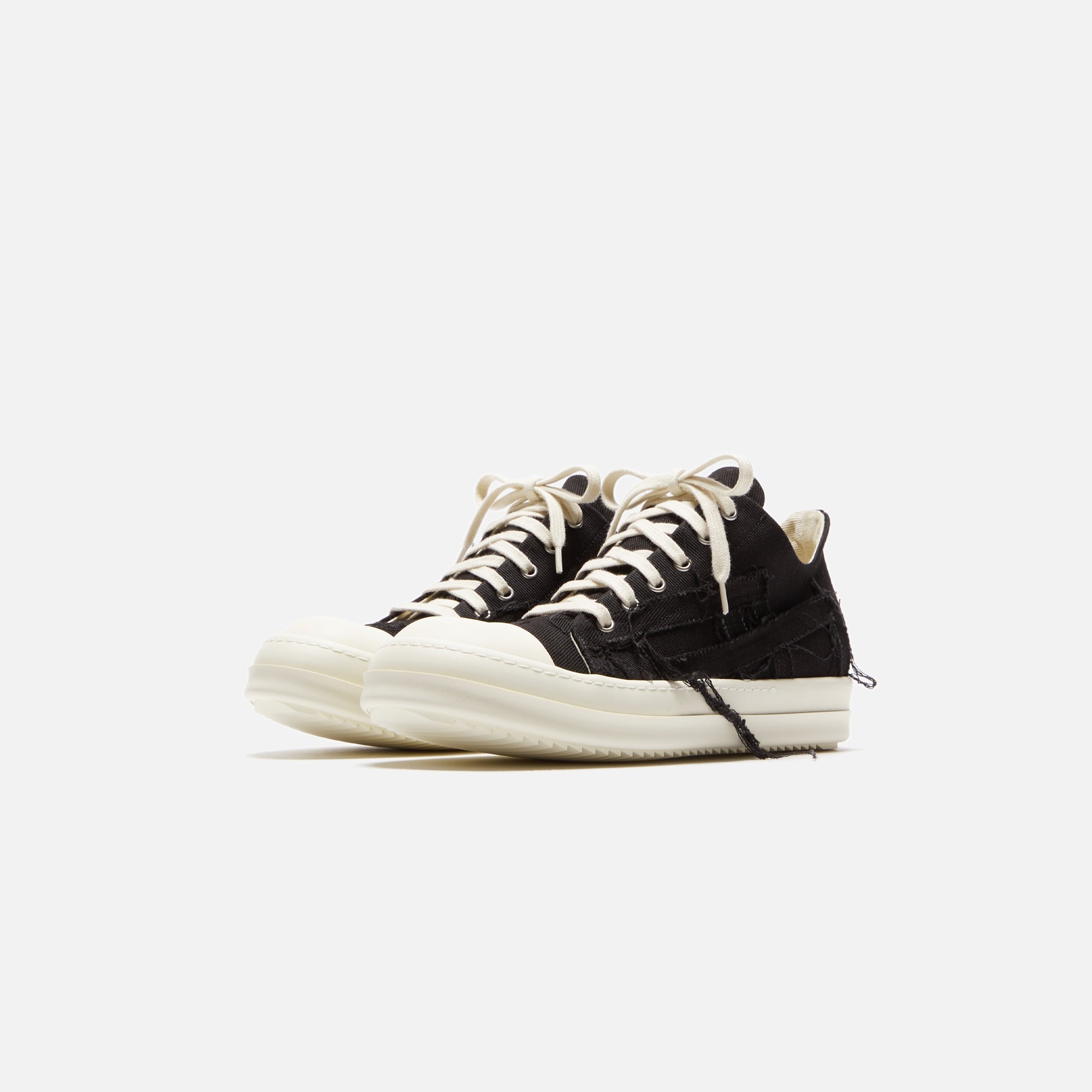 Slashed Low Sneakers Black Rick owens оригінал – Купити в Україні – вид ззаду