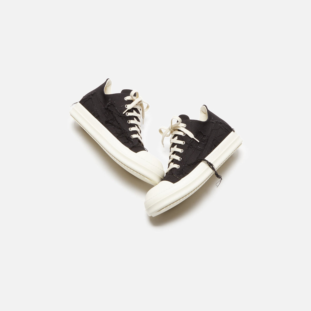 Slashed Low Sneakers Black Rick owens оригінал – Купити в Україні – збільшений вид