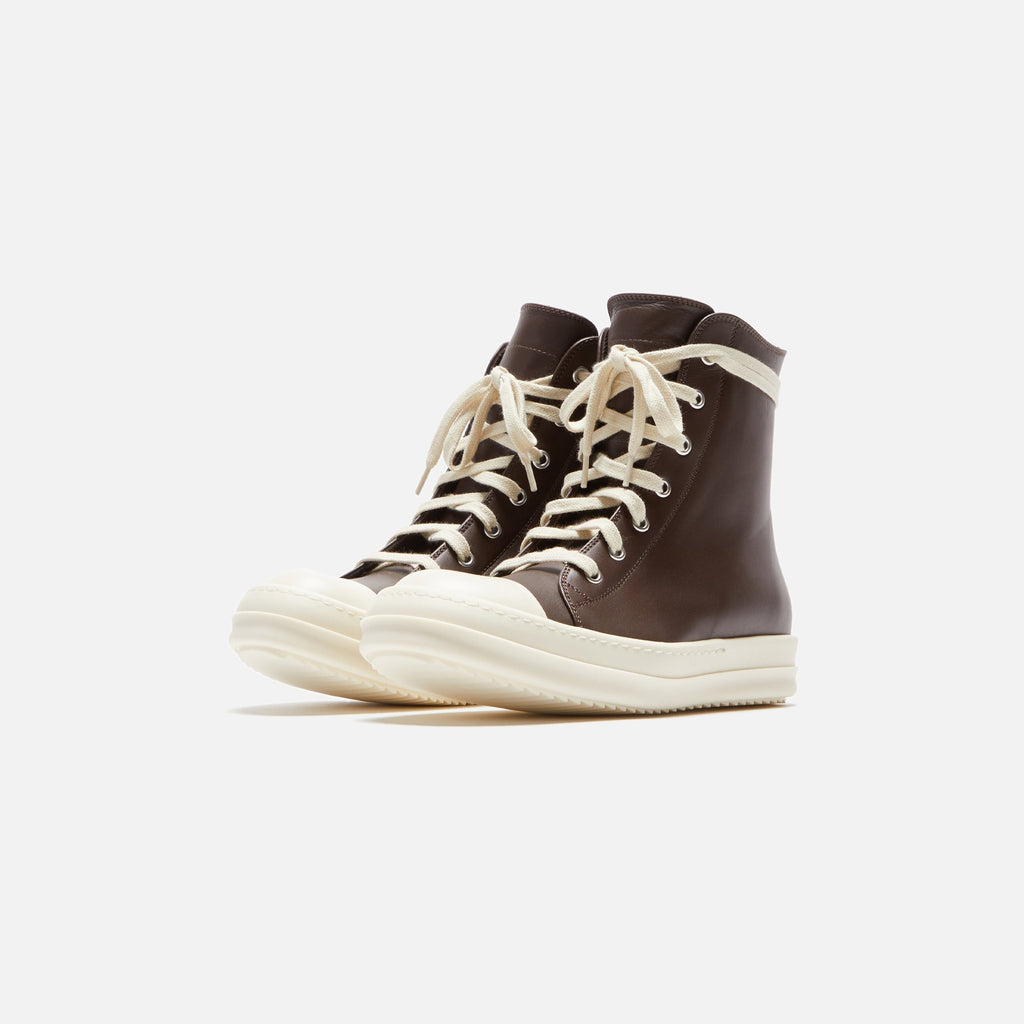 Wmns Scarpe In Pelle Sneakers Brown Rick owens оригінал – Купити в Україні – вид ззаду
