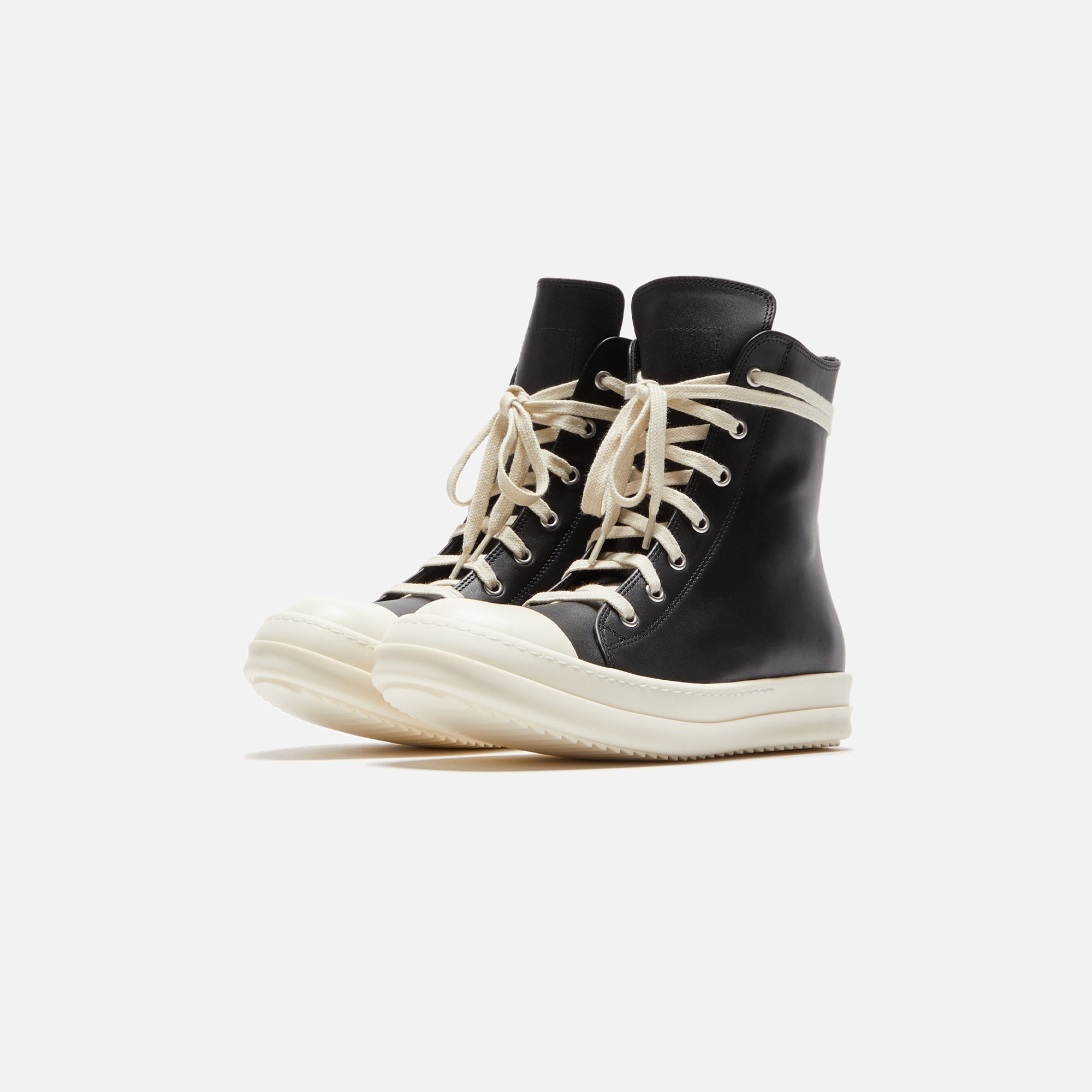 Оригінальна Wmns Scarpe In Pelle Sneakers Black Rick owens – вид ззаду