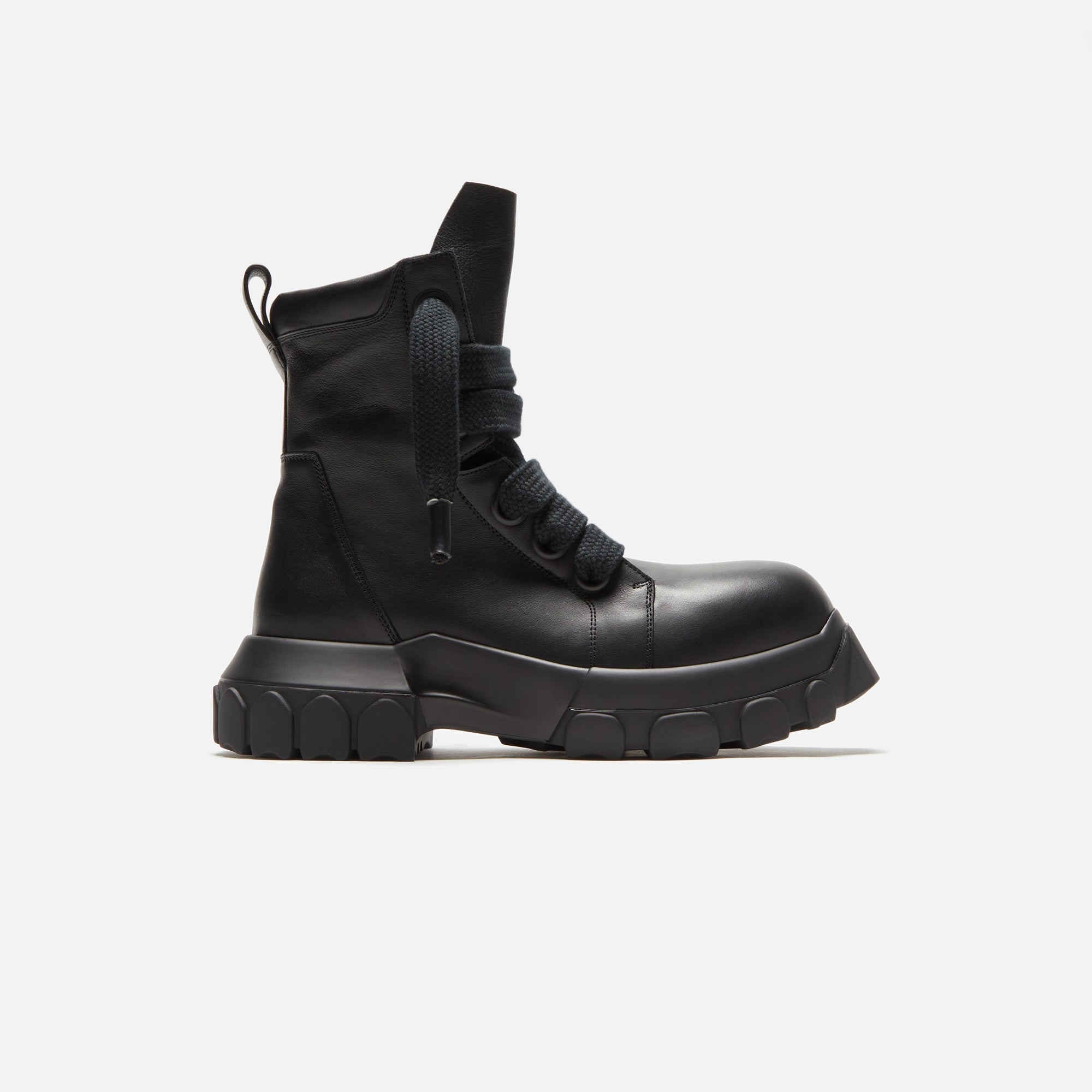 Оригінальна Jumbo Laced Bozo Tractor Boot Black Rick owens – боковий вид
