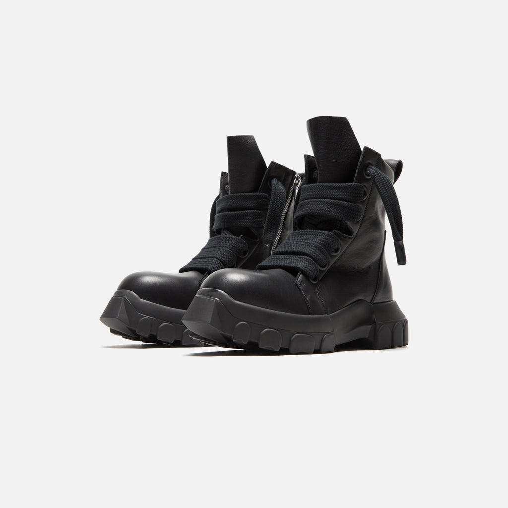 Оригінальна Jumbo Laced Bozo Tractor Boot Black Rick owens – вид ззаду