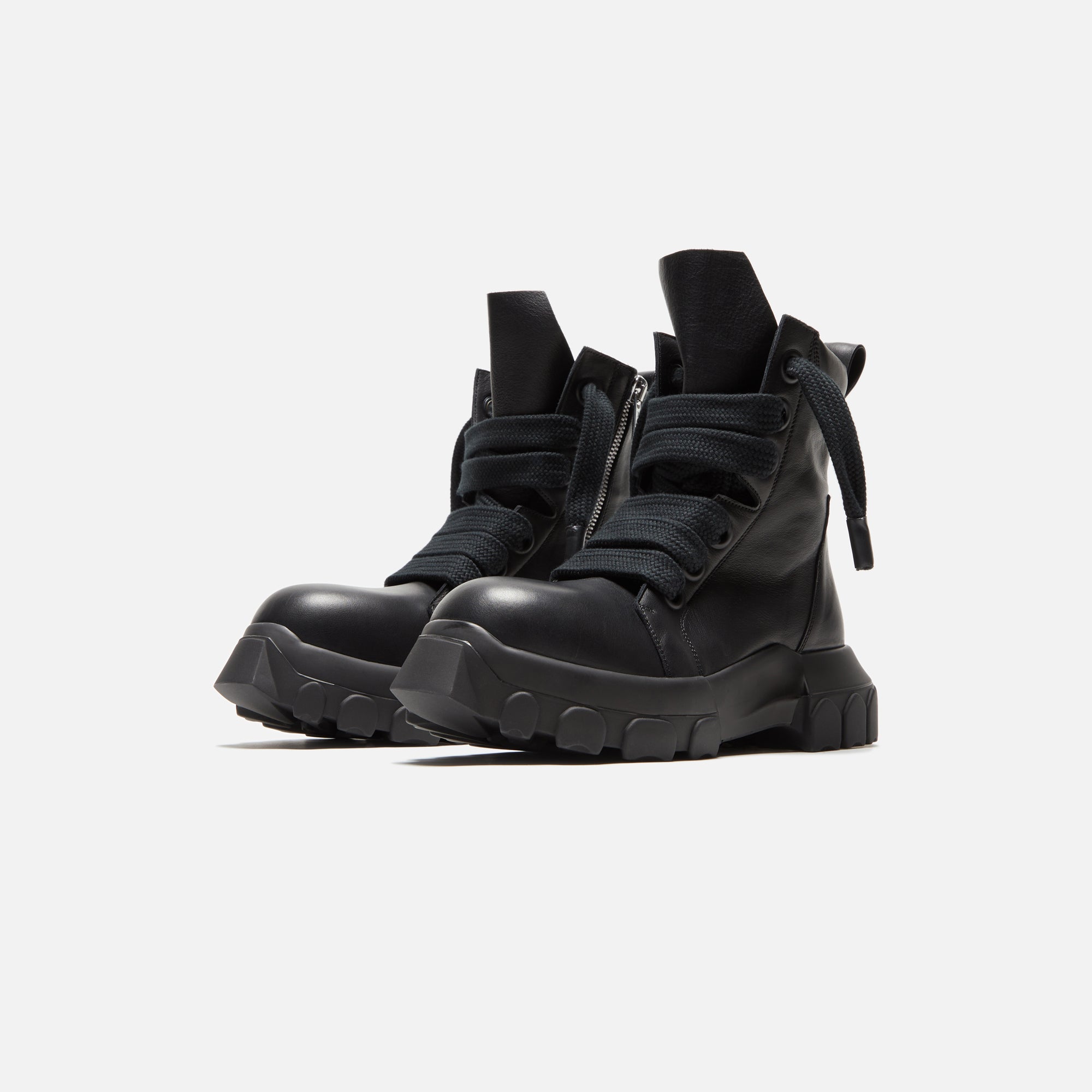 Оригінальна Jumbo Laced Bozo Tractor Boot Black Rick owens – вид ззаду