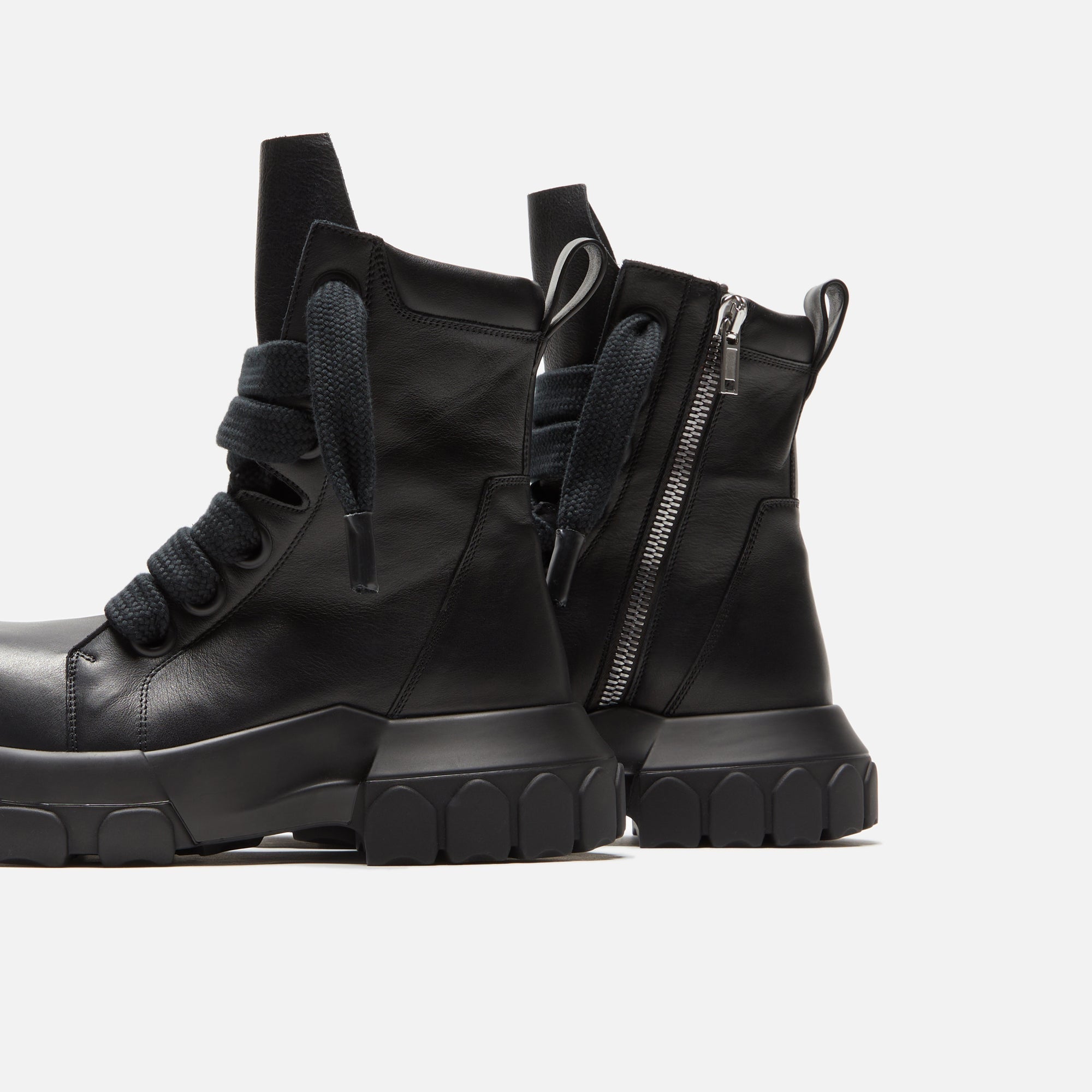 Оригінальна Jumbo Laced Bozo Tractor Boot Black Rick owens – детальний вид