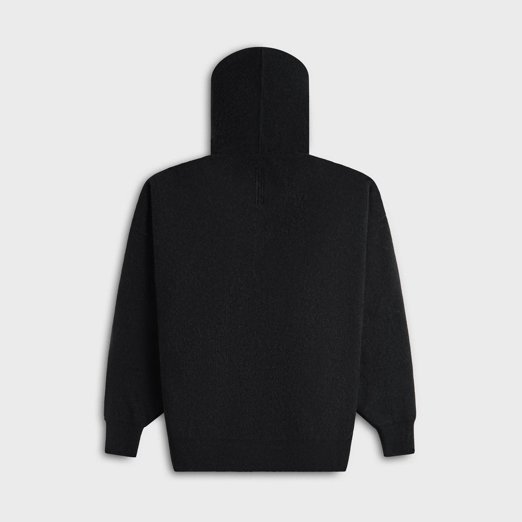 Alpaca Gimp Hoodie Black Rick owens – Гарантія оригінальності – вид ззаду