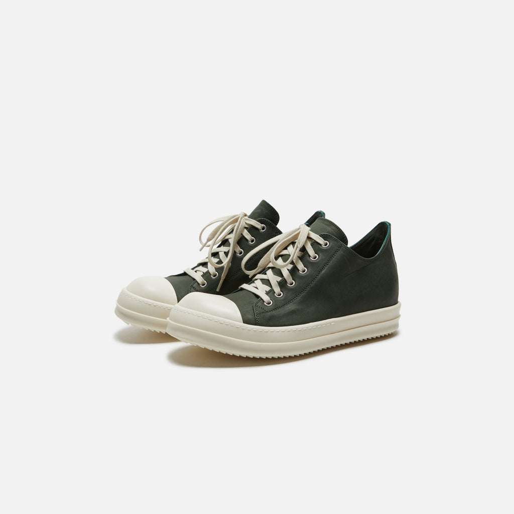 Оригінальна Scarpe Pelle Low Sneakers Moss Rick owens – вид ззаду