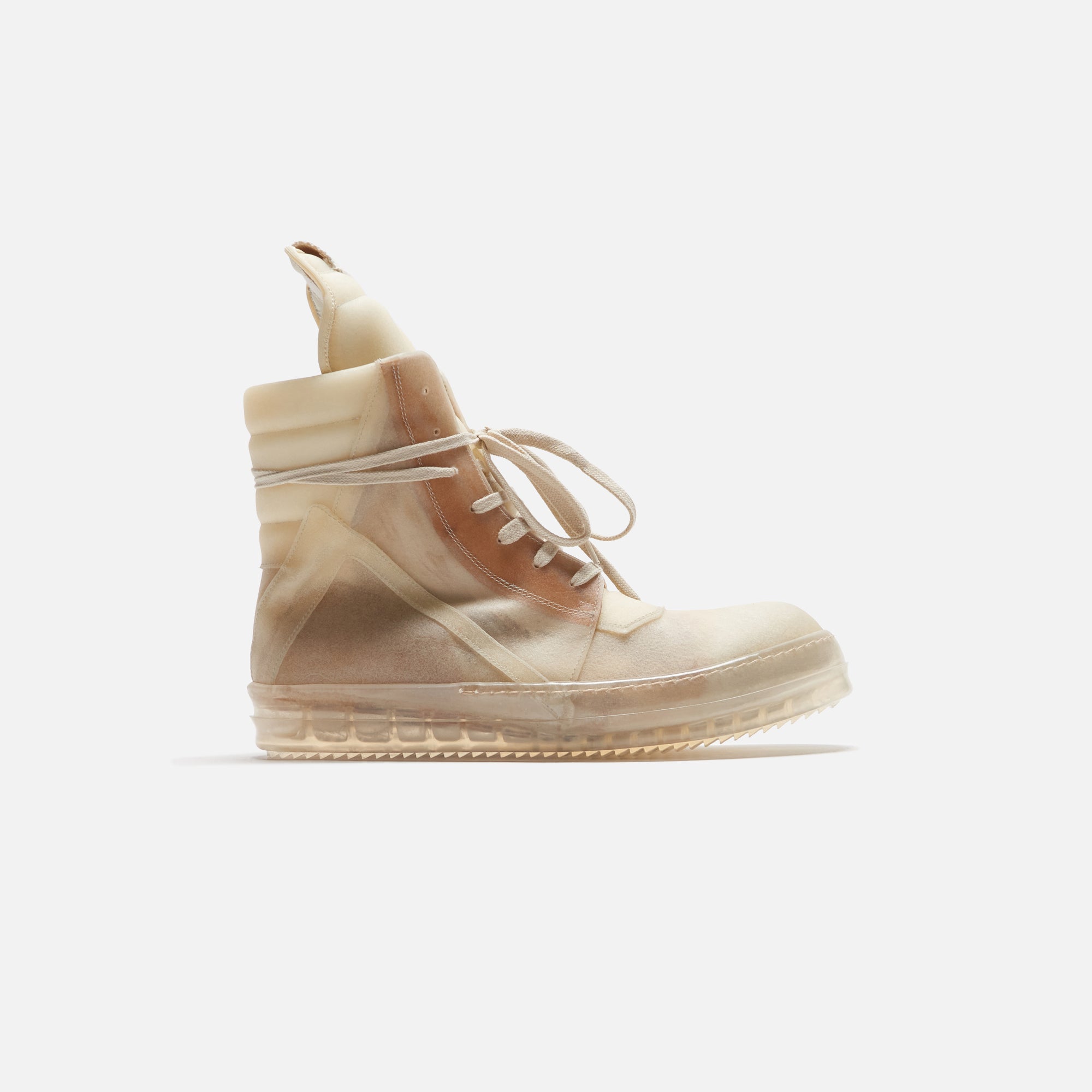 Оригінальна Scarpe Pelle Geobasket Natural Rick owens – боковий вид