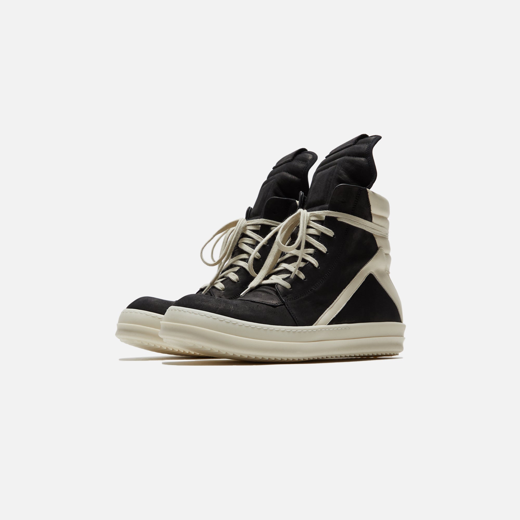 Scarpe Pelle Geobasket Black Rick owens оригінал – Купити в Україні – вид ззаду