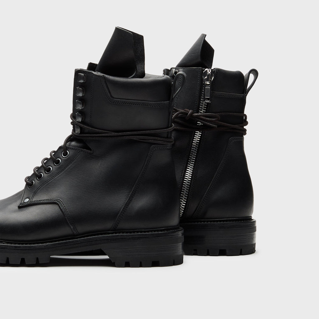 Оригінальна Army Low Boot Scarpe Pelle Black Rick owens – детальний вид