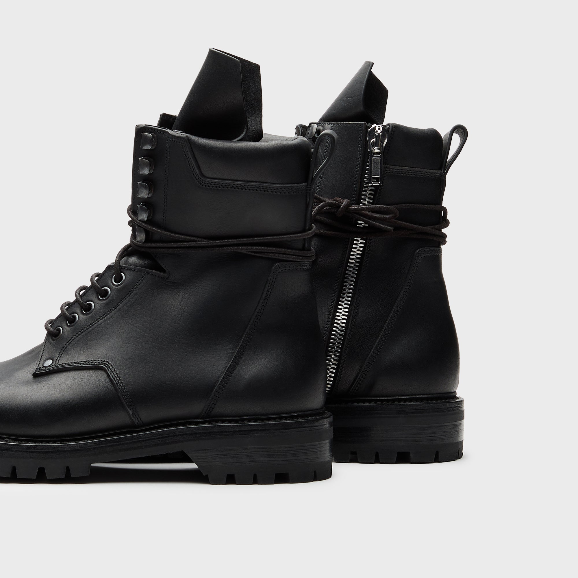 Оригінальна Army Low Boot Scarpe Pelle Black Rick owens – детальний вид