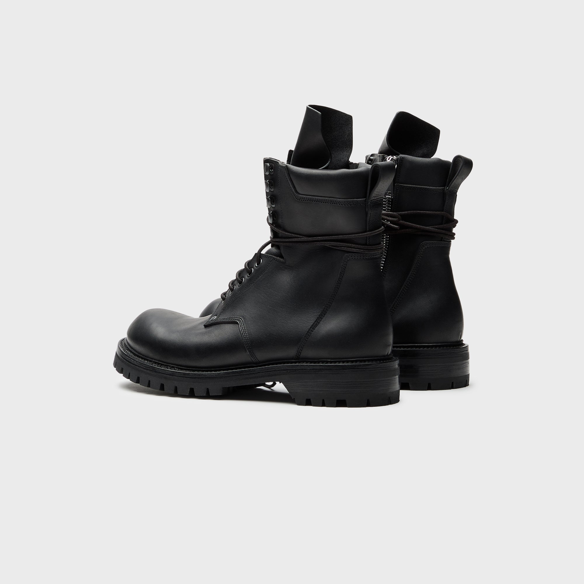 Оригінальна Army Low Boot Scarpe Pelle Black Rick owens – збільшений вид