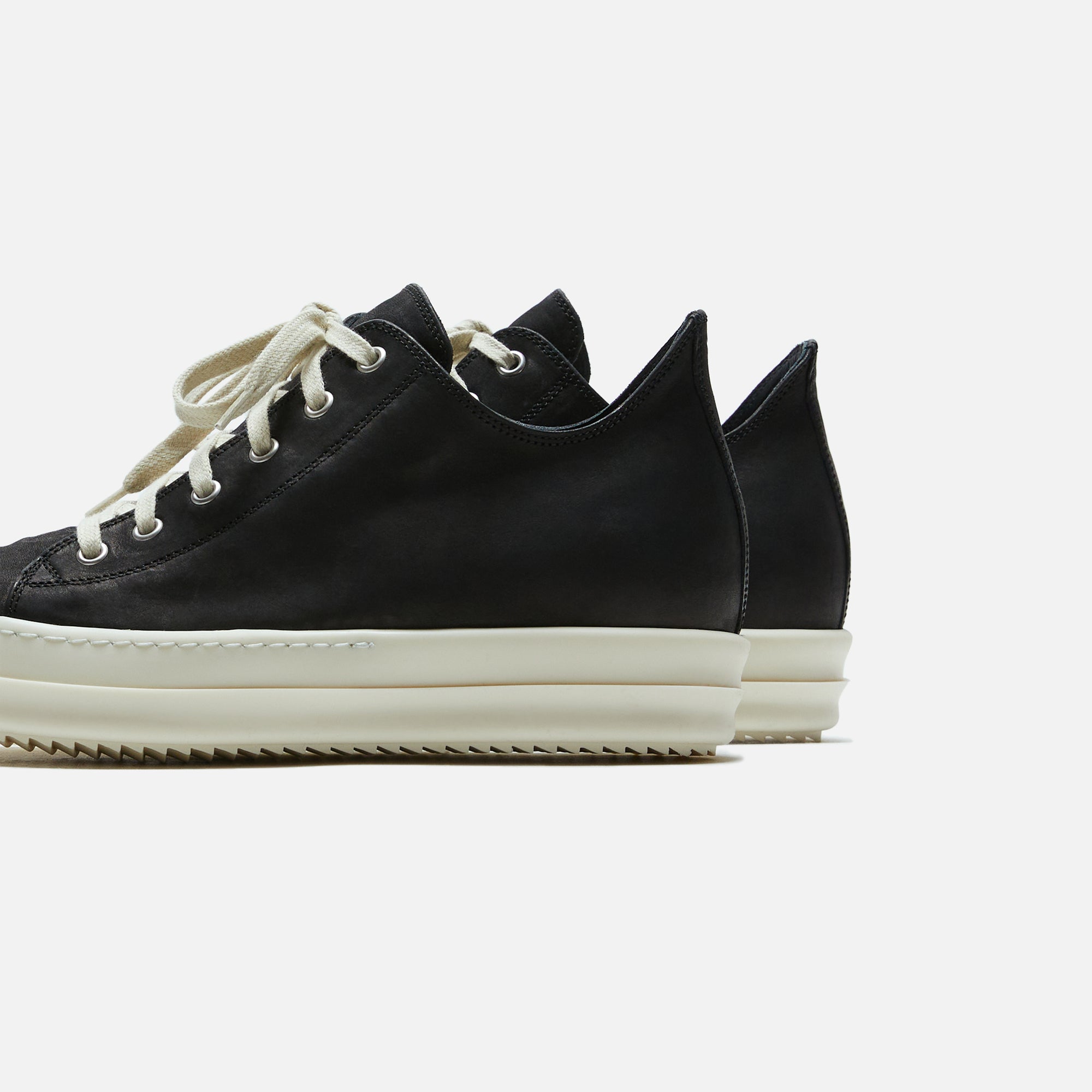 Scarpe Pelle Low Sneakers Nubuck Black Rick owens – Гарантія оригінальності – збільшений вид