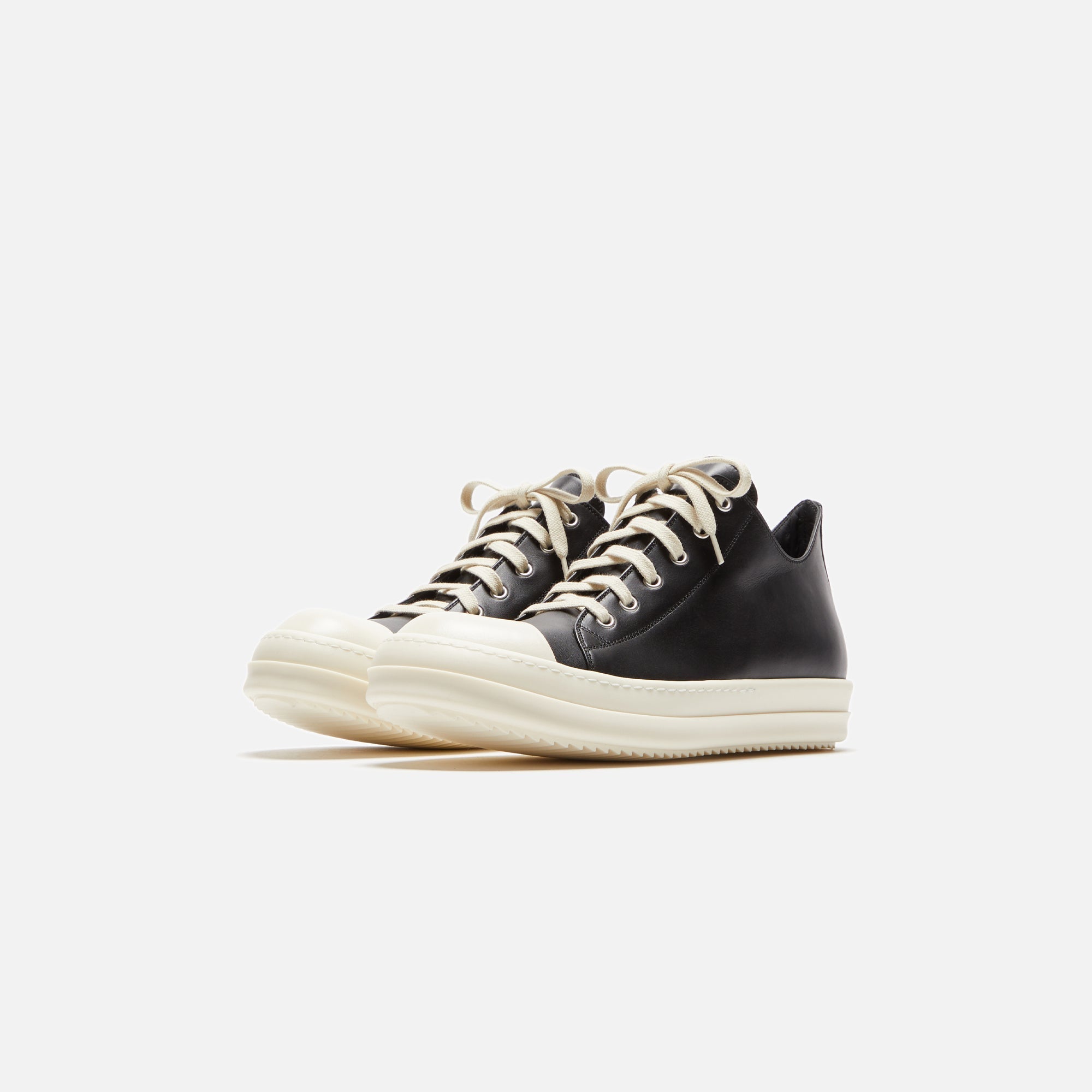Оригінальна Scarpe In Pelle Low Sneakers Black Rick owens – вид ззаду