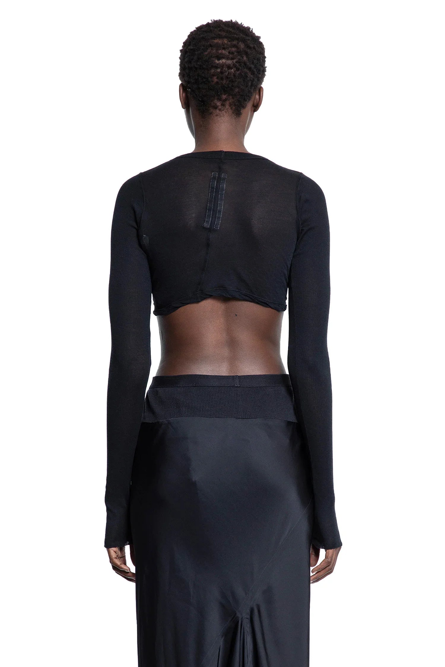 Maglietta a maniche lunghe corta di Hollywood - RICK OWENS