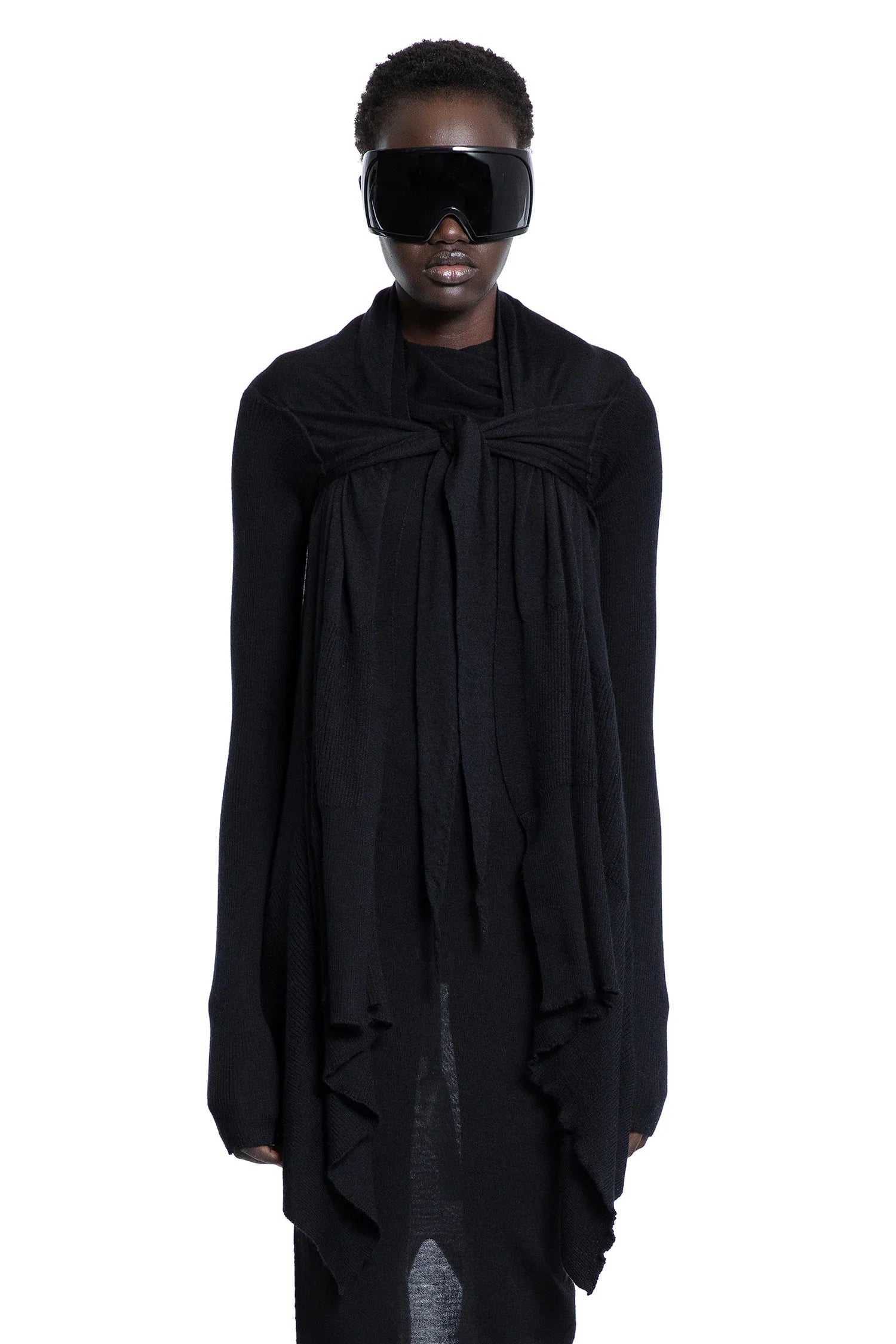 Hollywood Tied Medium Wrap Rick owens оригінал – Купити в Україні – боковий вид - RICK OWENS