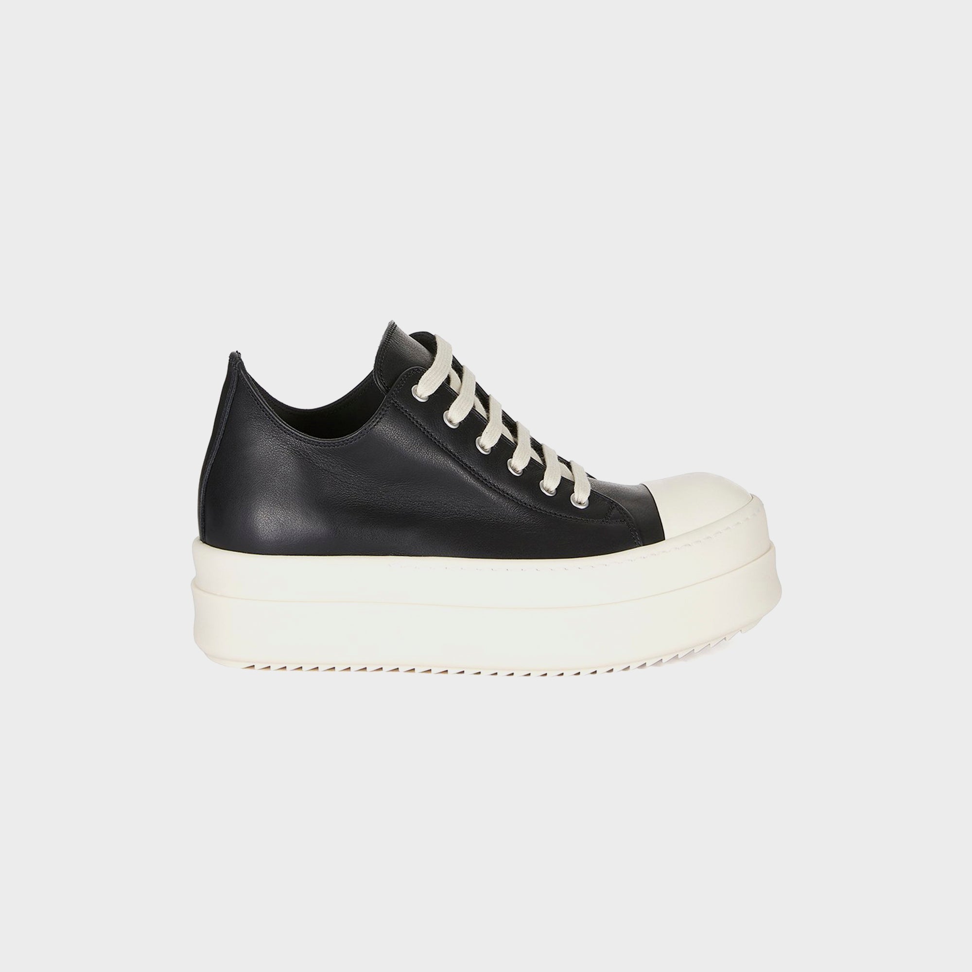 Mega Bumper Low Sneaks Scarpe Pelle Black Rick owens оригінал – Купити в Україні – боковий вид
