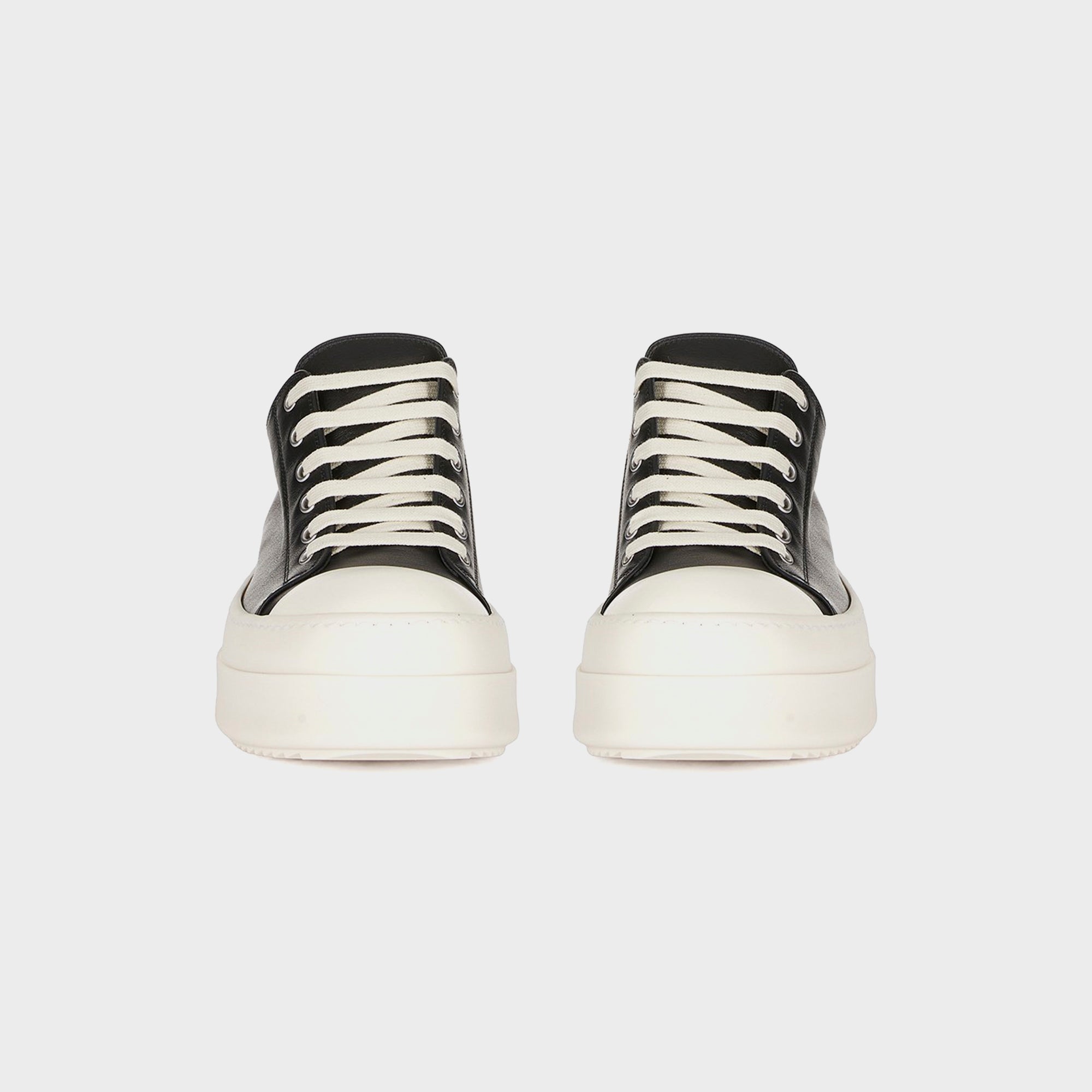 Mega Bumper Low Sneaks Scarpe Pelle Black Rick owens оригінал – Купити в Україні – збільшений вид
