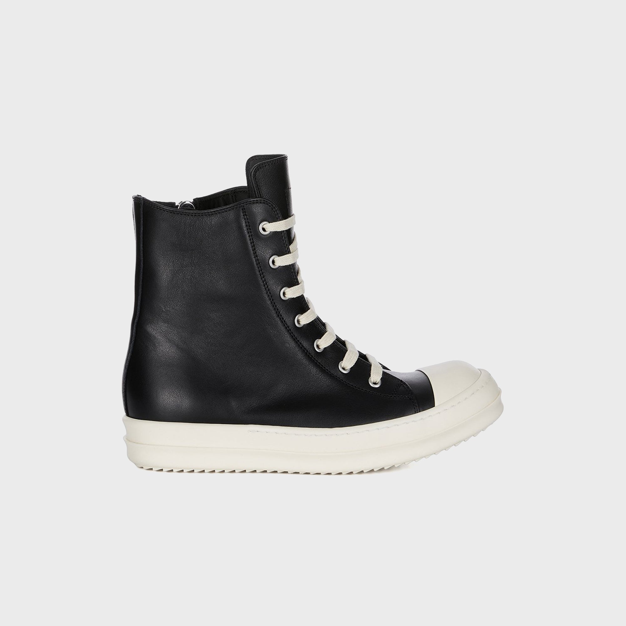 Wmns High Top Sneakers Scarpe In Pelle Rick owens оригінал – Купити в Україні – боковий вид