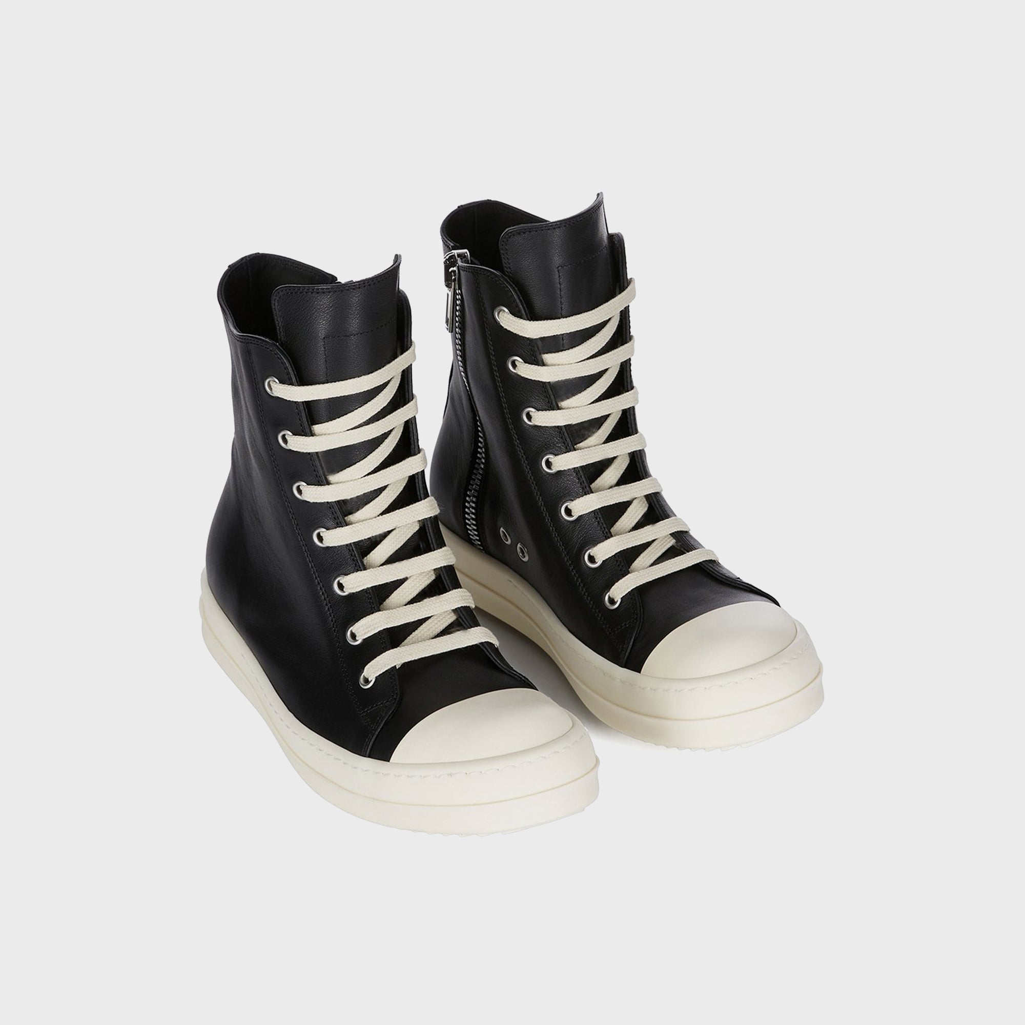 Wmns High Top Sneakers Scarpe In Pelle Rick owens оригінал – Купити в Україні – вид ззаду