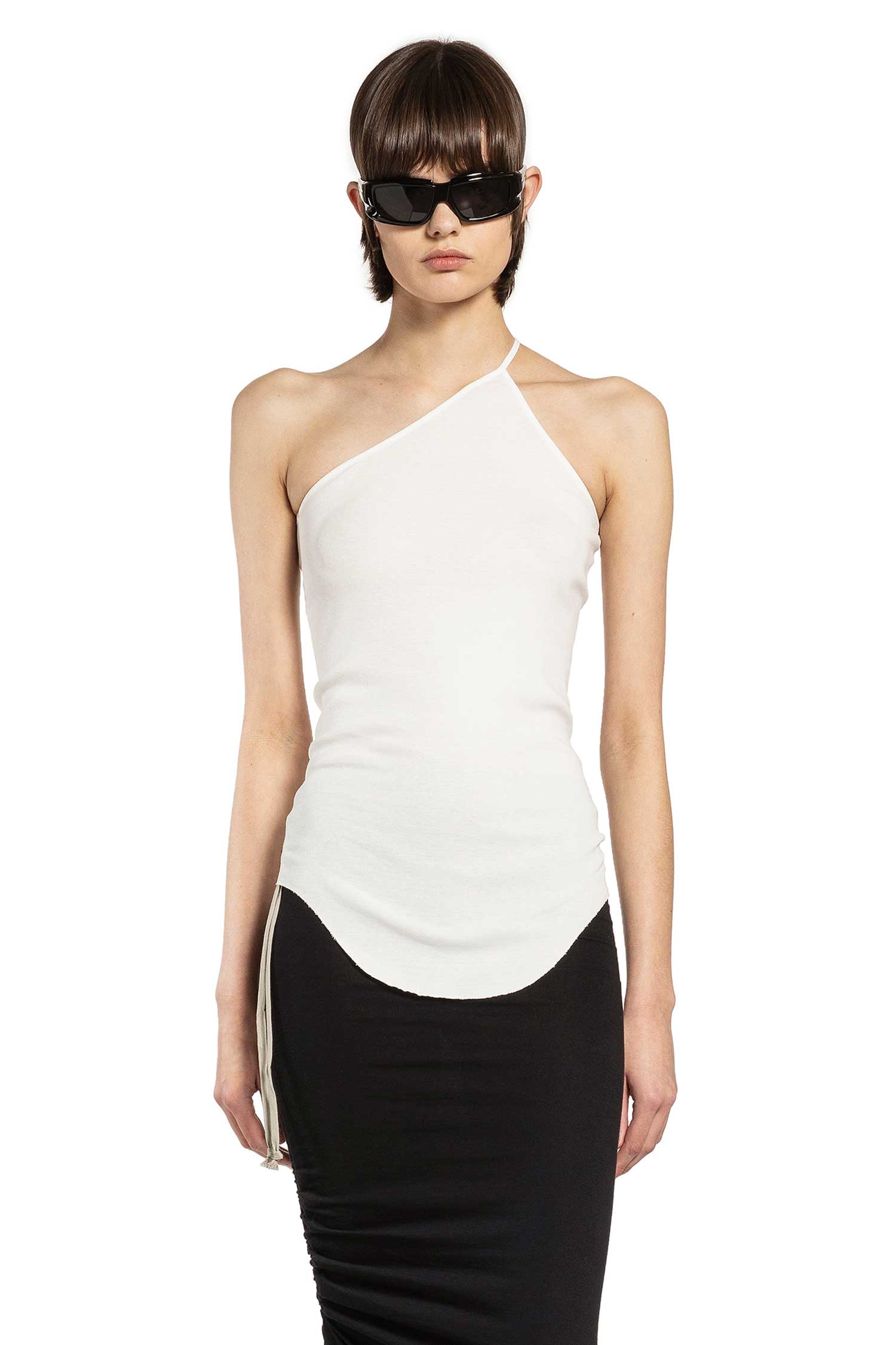 Temple One Shoulder Tank Rick owens – Гарантія оригінальності – боковий вид