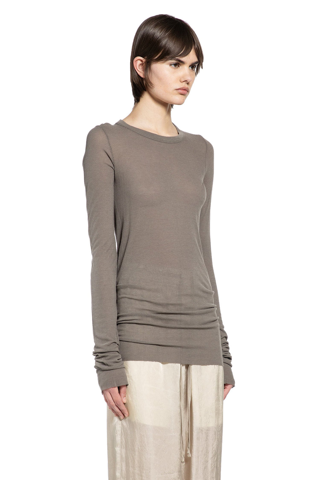 Temple Rib Long Sleeve T-Shirt Rick owens оригінал – Купити в Україні – вид ззаду