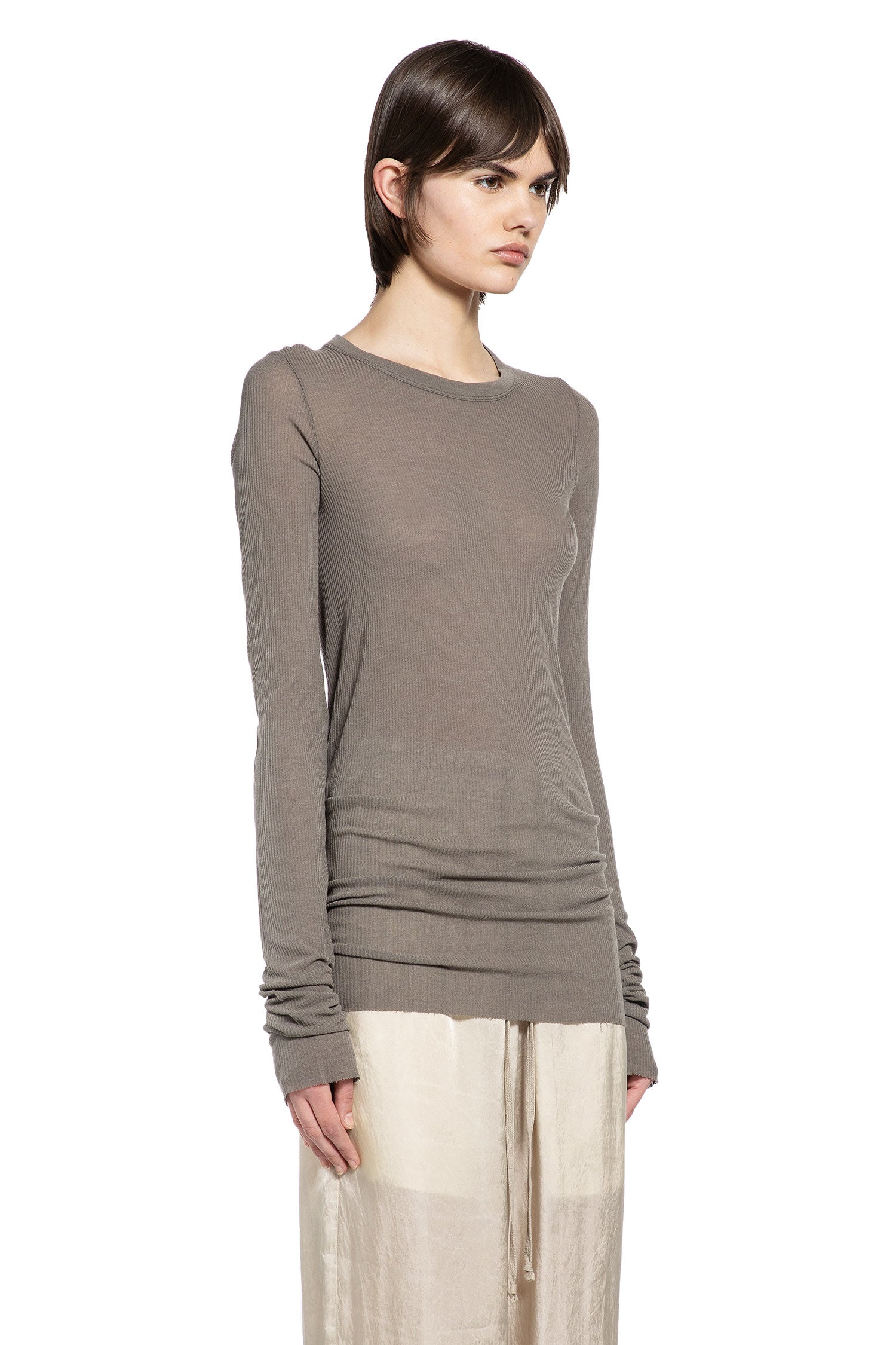 Temple Rib Long Sleeve T-Shirt Rick owens оригінал – Купити в Україні – вид ззаду