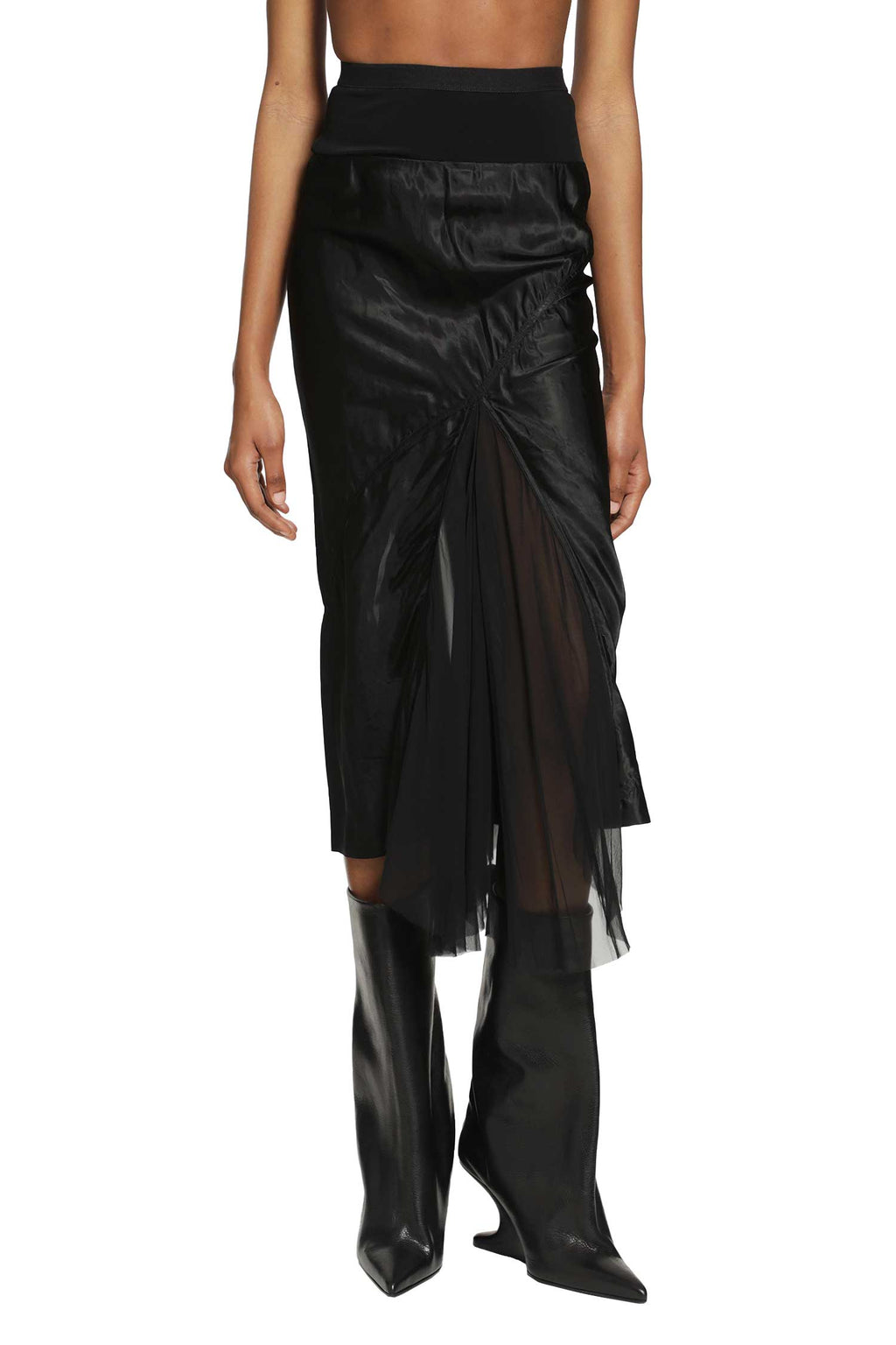 Temple A-Line Bias Skirt Rick owens – Гарантія оригінальності – вид ззаду