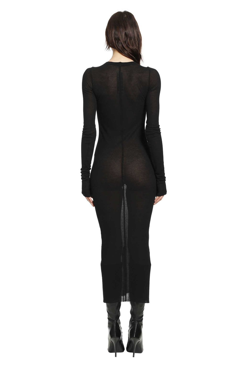 Оригінальна Temple Rib Long Sleeves Dress Rick owens – детальний вид