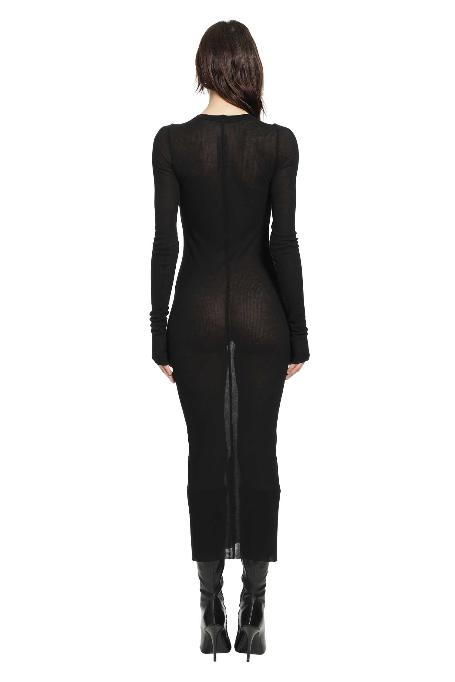 Оригінальна Temple Rib Long Sleeves Dress Rick owens – детальний вид