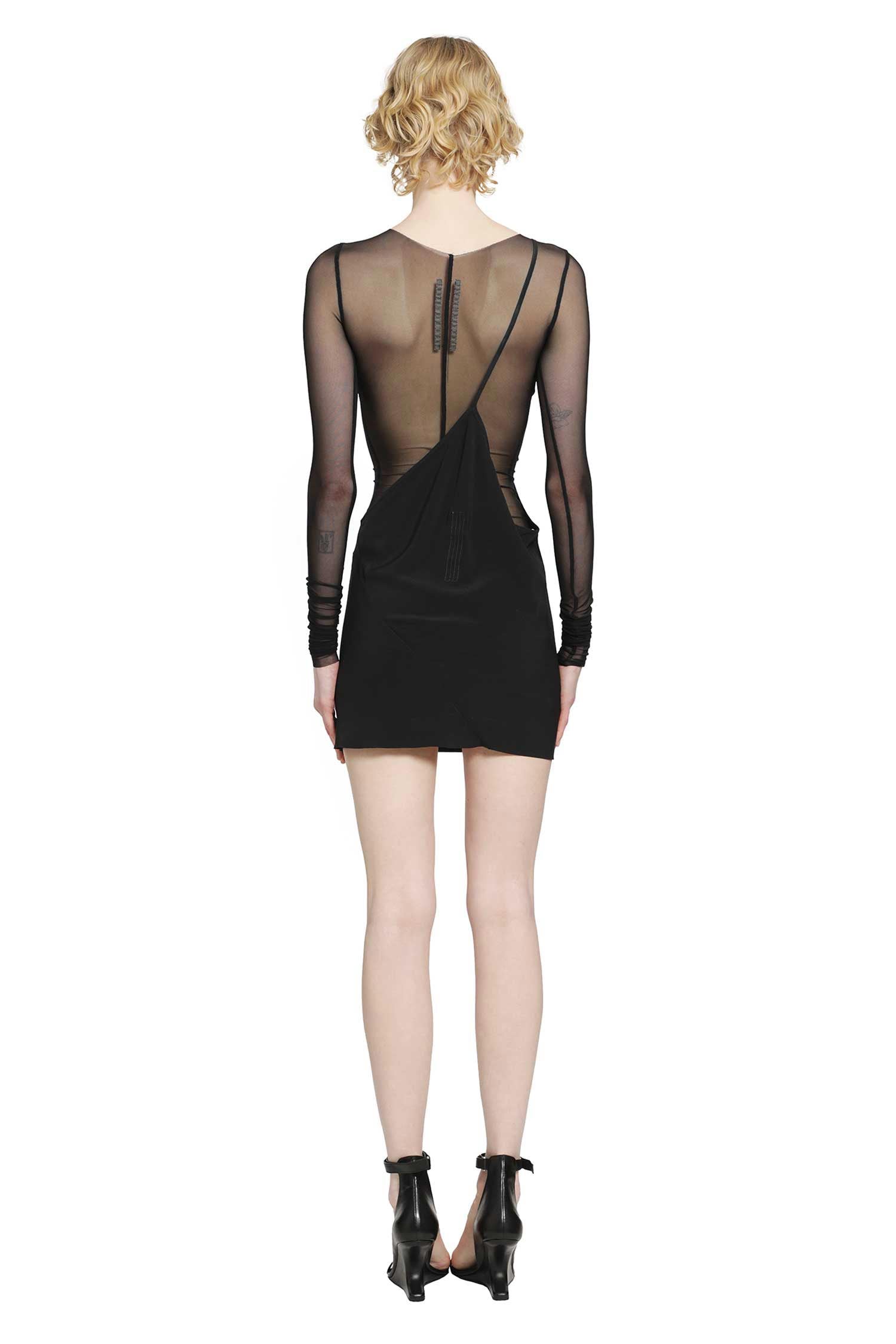Оригінальна Temple Bias Strap Mini Dress Rick owens – детальний вид