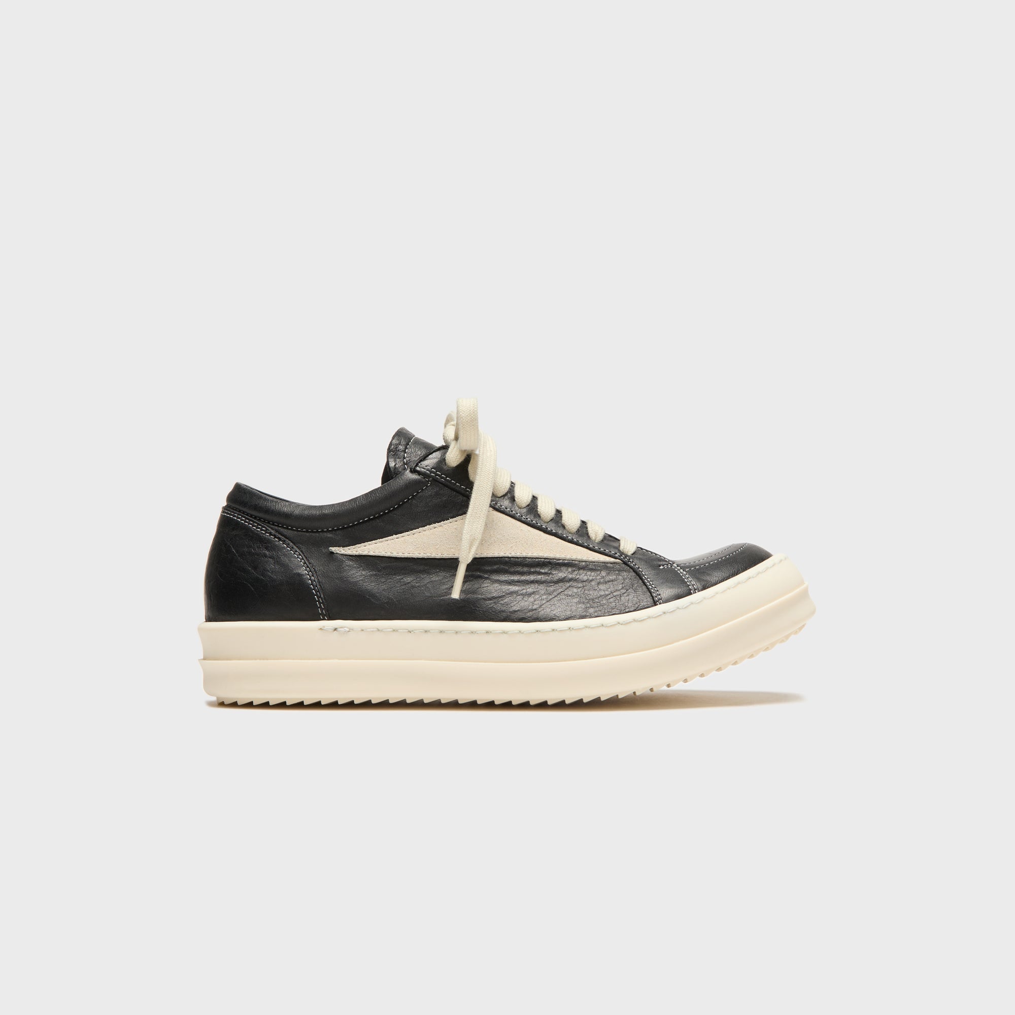 Wmns Black Temple Vintage Sneaks Pelle Black Rick owens – Гарантія оригінальності – боковий вид