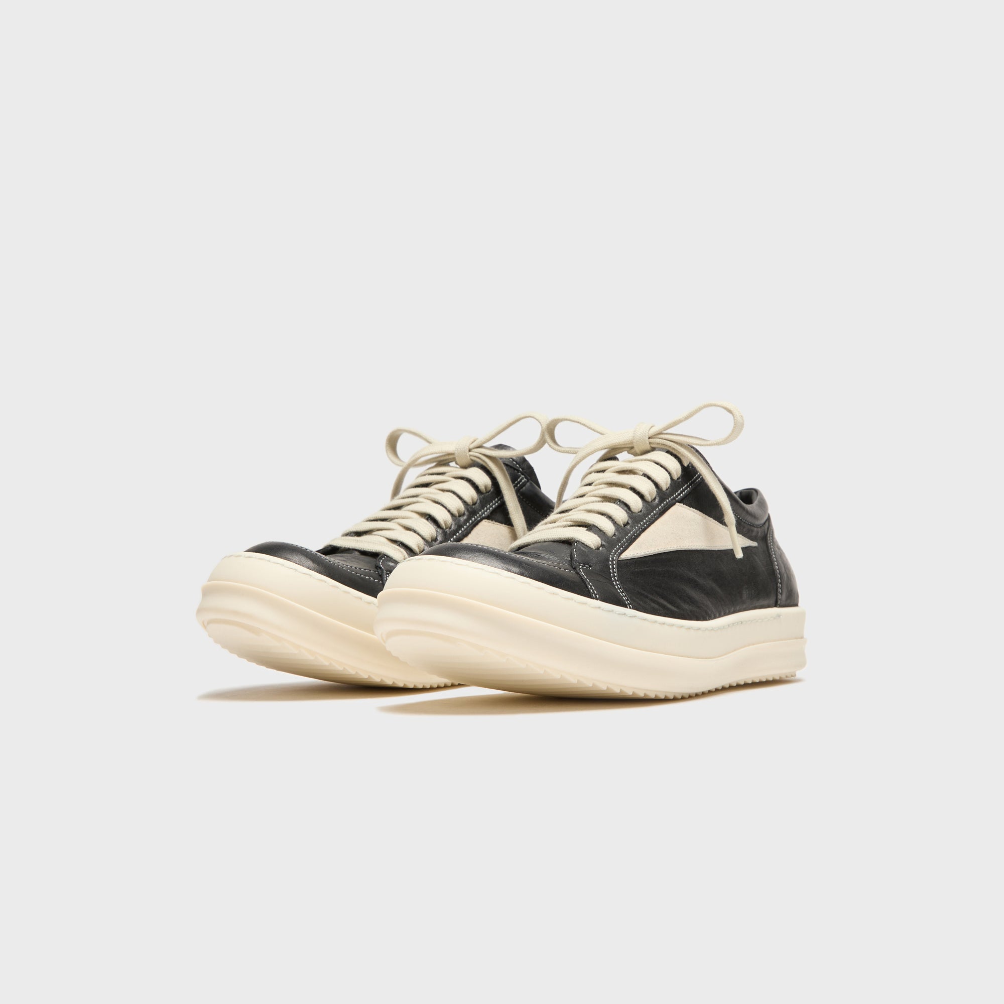 Wmns Black Temple Vintage Sneaks Pelle Black Rick owens – Гарантія оригінальності – вид ззаду