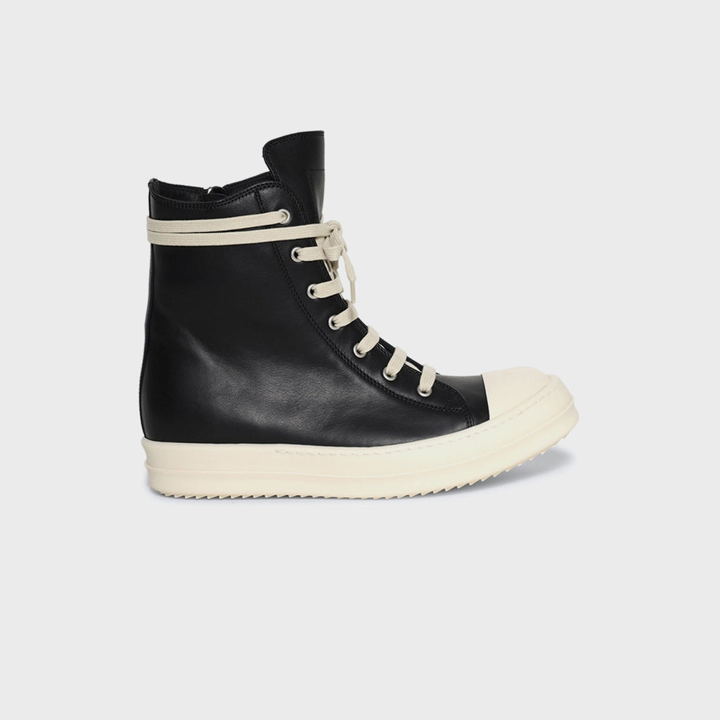 Wmns Hollywood Calf Leather Sneakers Pelle Black Rick owens оригінал – Купити в Україні – боковий вид