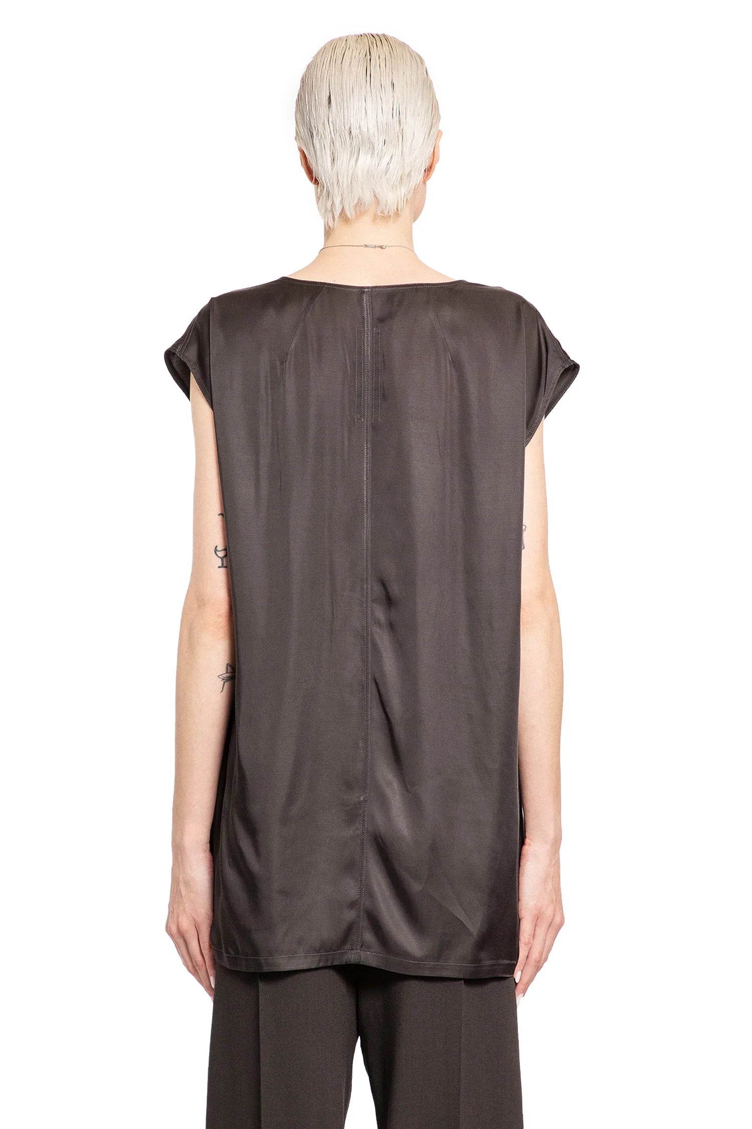 Porterville Dylan Tee In Washed Charmeuse Rick owens оригінал – Купити в Україні – детальний вид