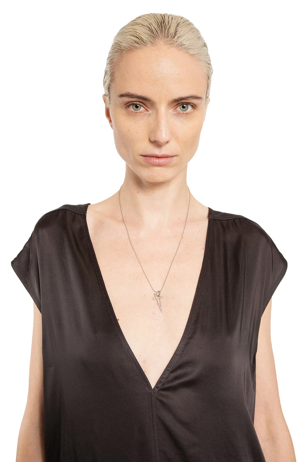 Porterville Dylan Tee In Washed Charmeuse Rick owens оригінал – Купити в Україні – збільшений вид