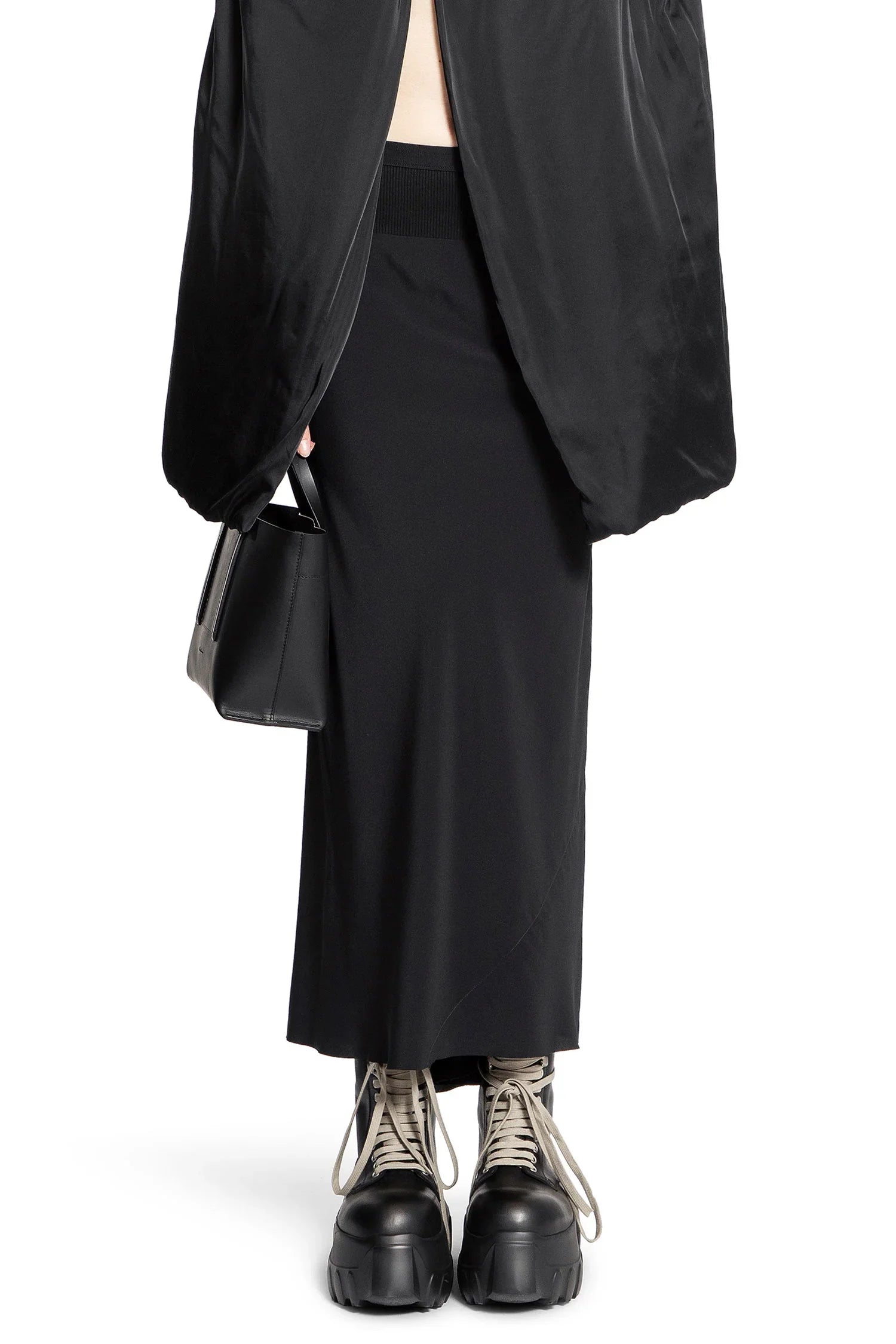 Woman Black Skirts Rick owens – Гарантія оригінальності – боковий вид
