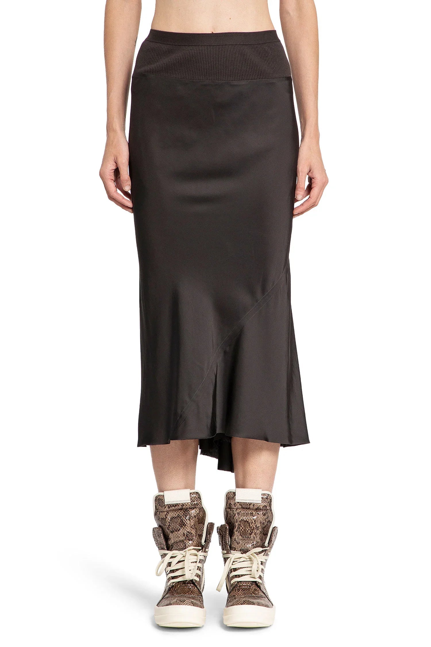 Porterville A Line Bias Skirt Rick owens оригінал – Купити в Україні – вид ззаду