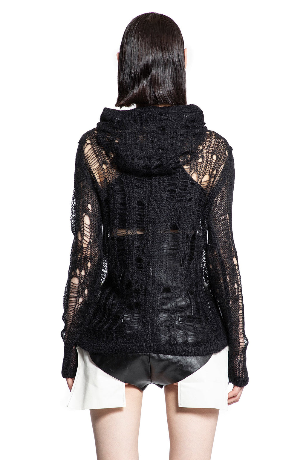 Оригінальна Spider Hoodie In Net Knit Rick owens – збільшений вид