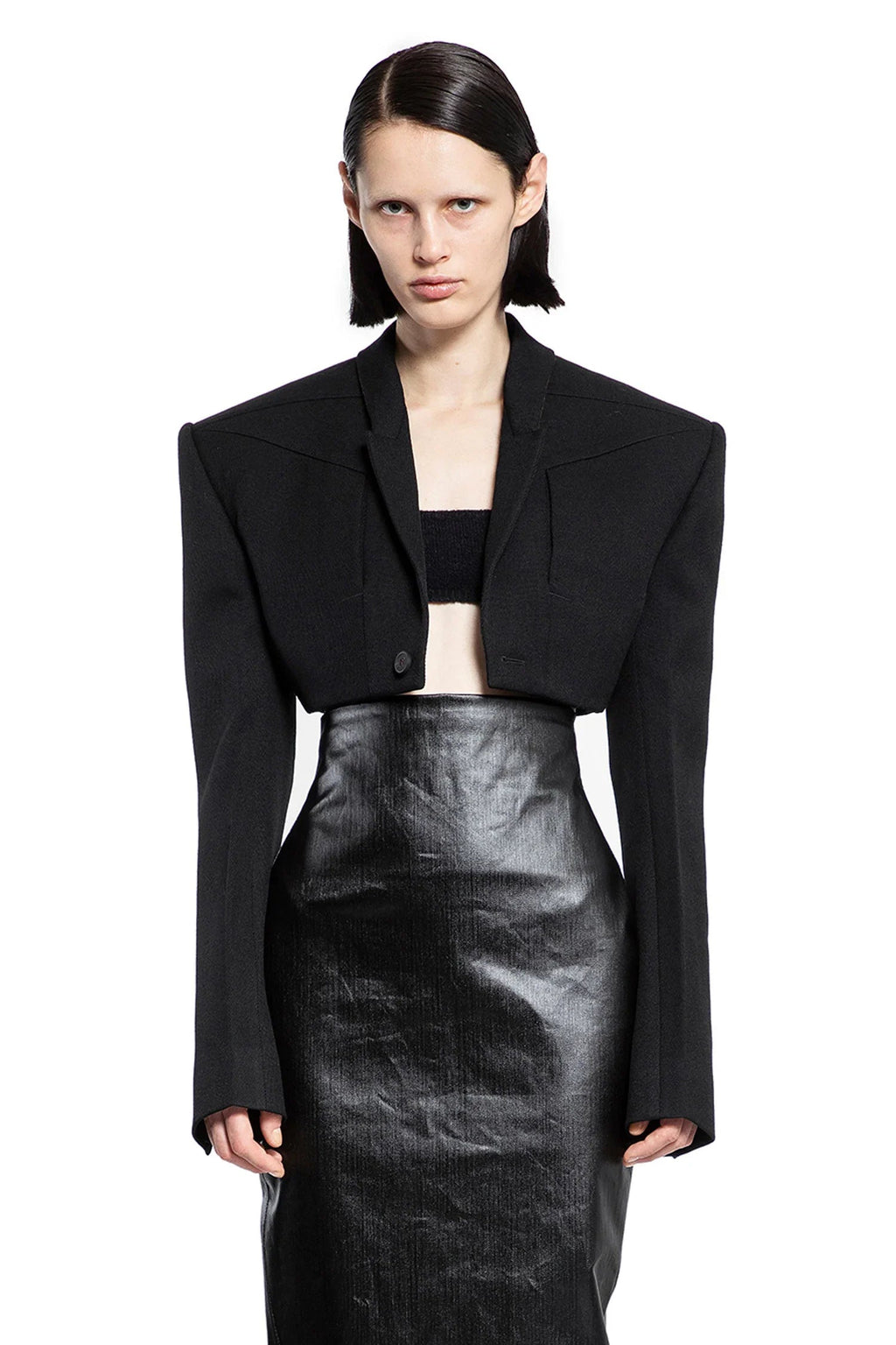Оригінальна Woman Black Blazers Rick owens – боковий вид