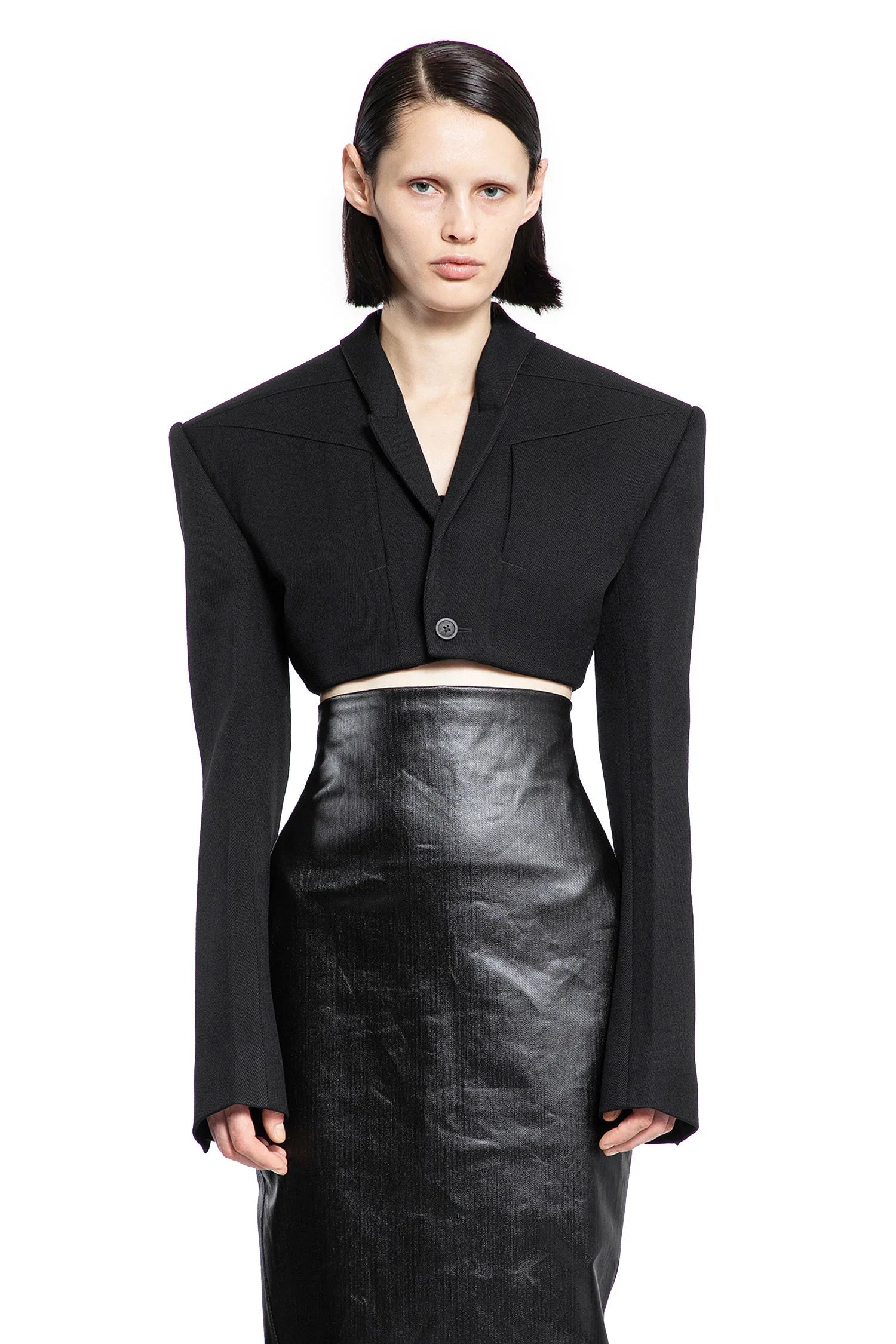 Оригінальна Woman Black Blazers Rick owens – вид ззаду