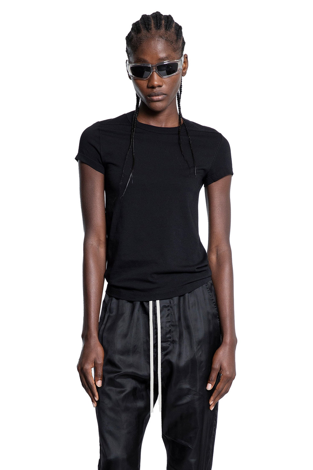 Cropped Level T In Classic Cotton Jersey Rick owens – Гарантія оригінальності – боковий вид