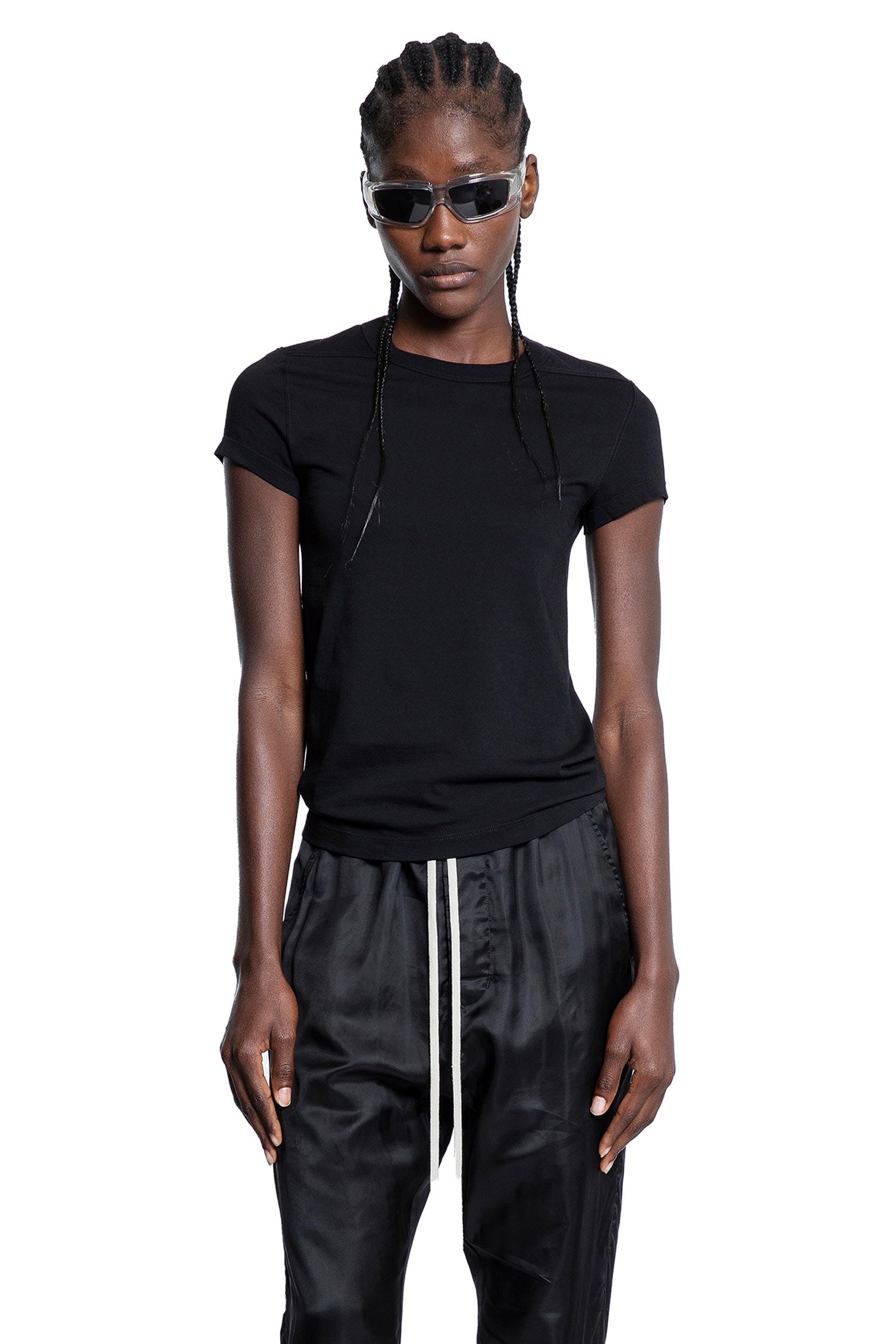 Cropped Level T In Classic Cotton Jersey Rick owens – Гарантія оригінальності – боковий вид