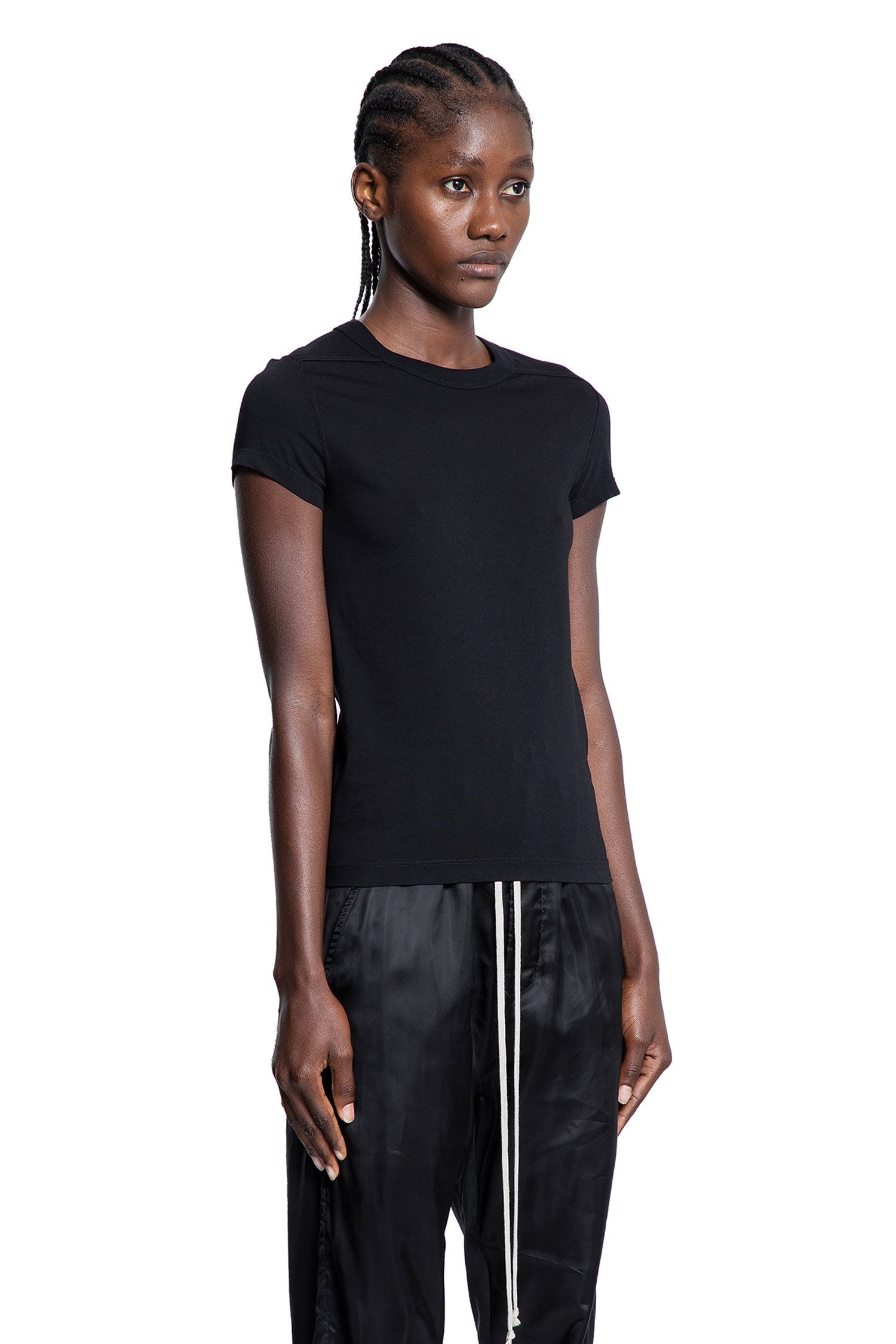 Cropped Level T In Classic Cotton Jersey Rick owens – Гарантія оригінальності – детальний вид