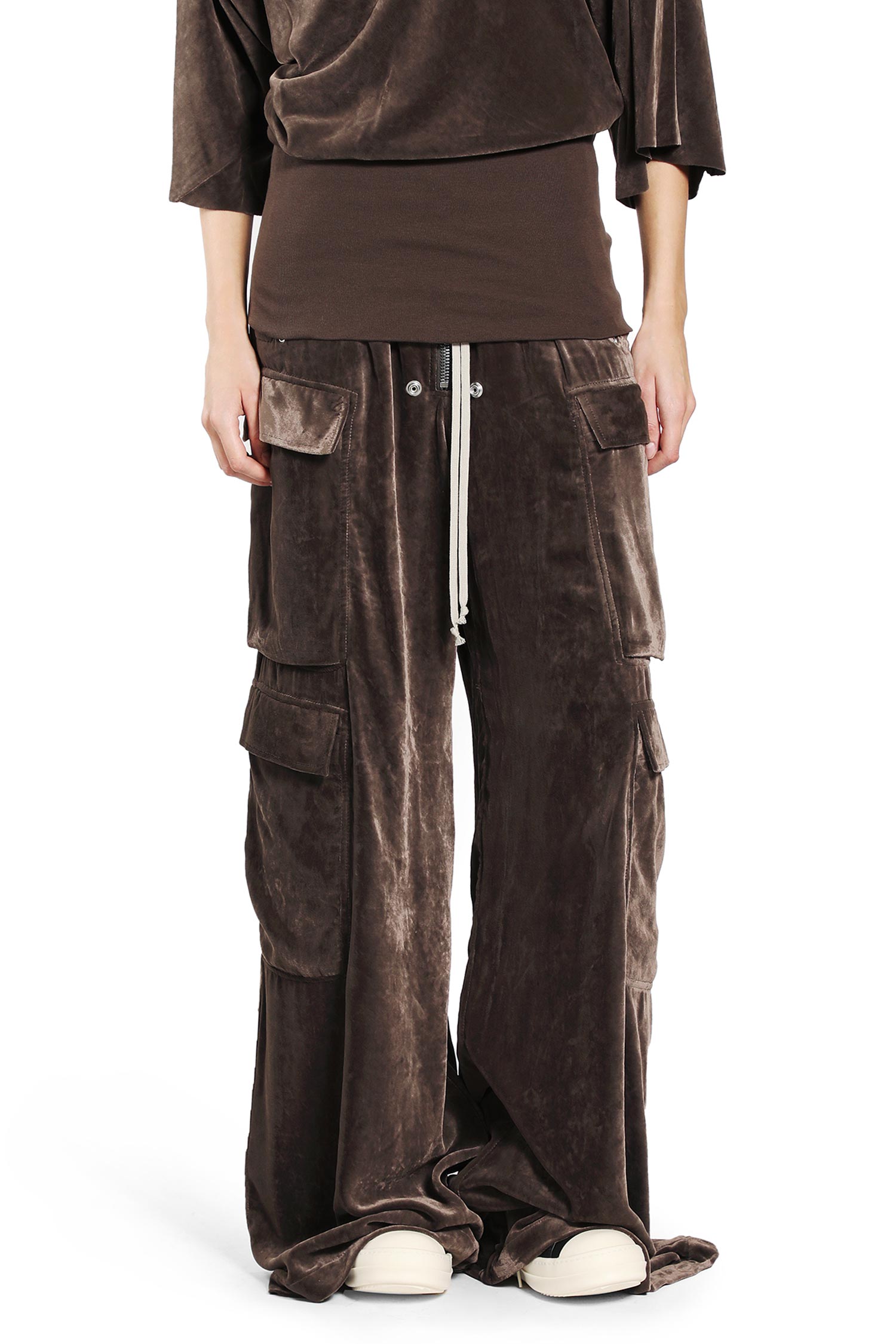 Viscose Silk Straight Leg Trousers Rick owens оригінал – Купити в Україні – боковий вид