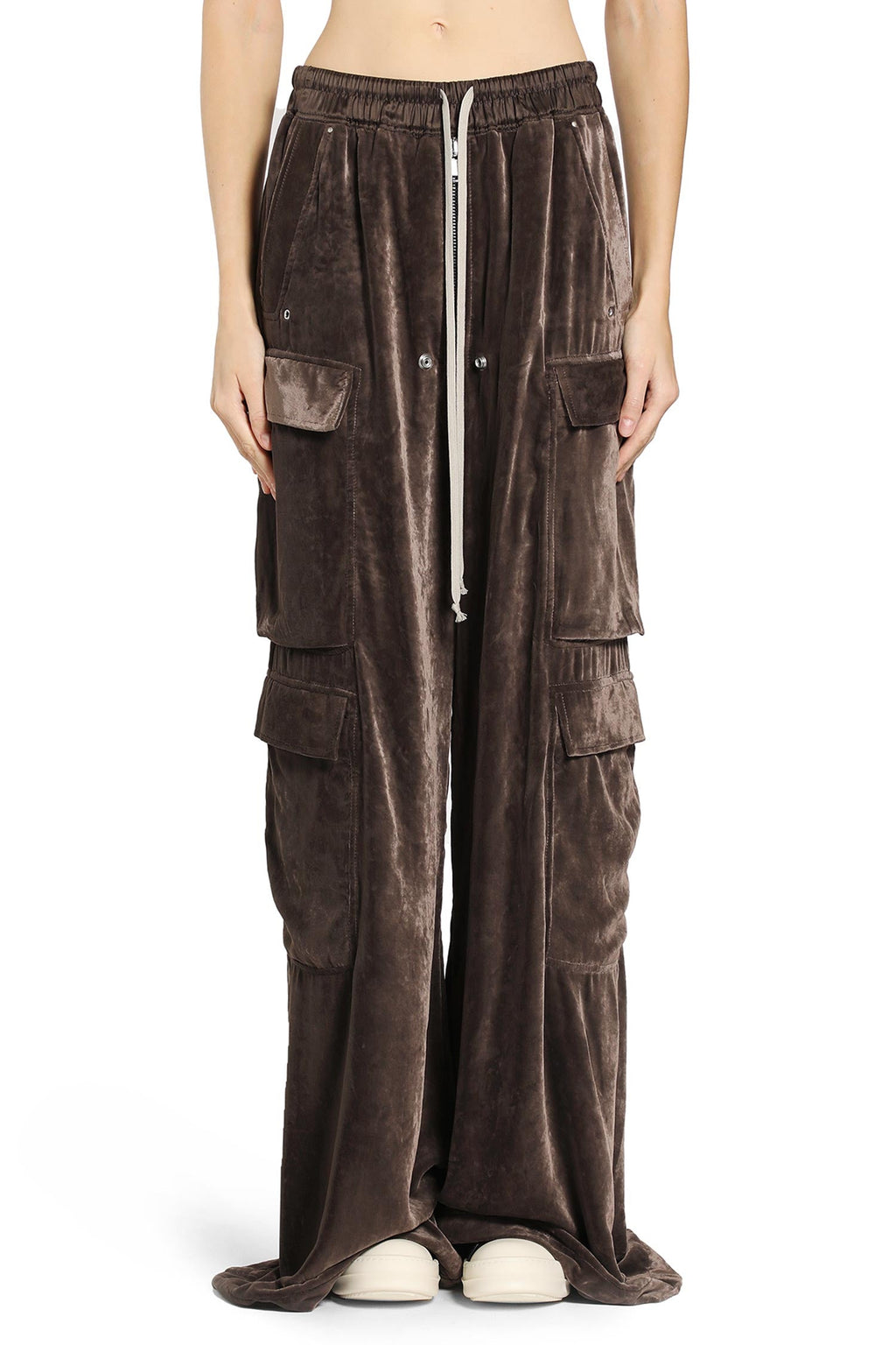 Viscose Silk Straight Leg Trousers Rick owens оригінал – Купити в Україні – вид ззаду